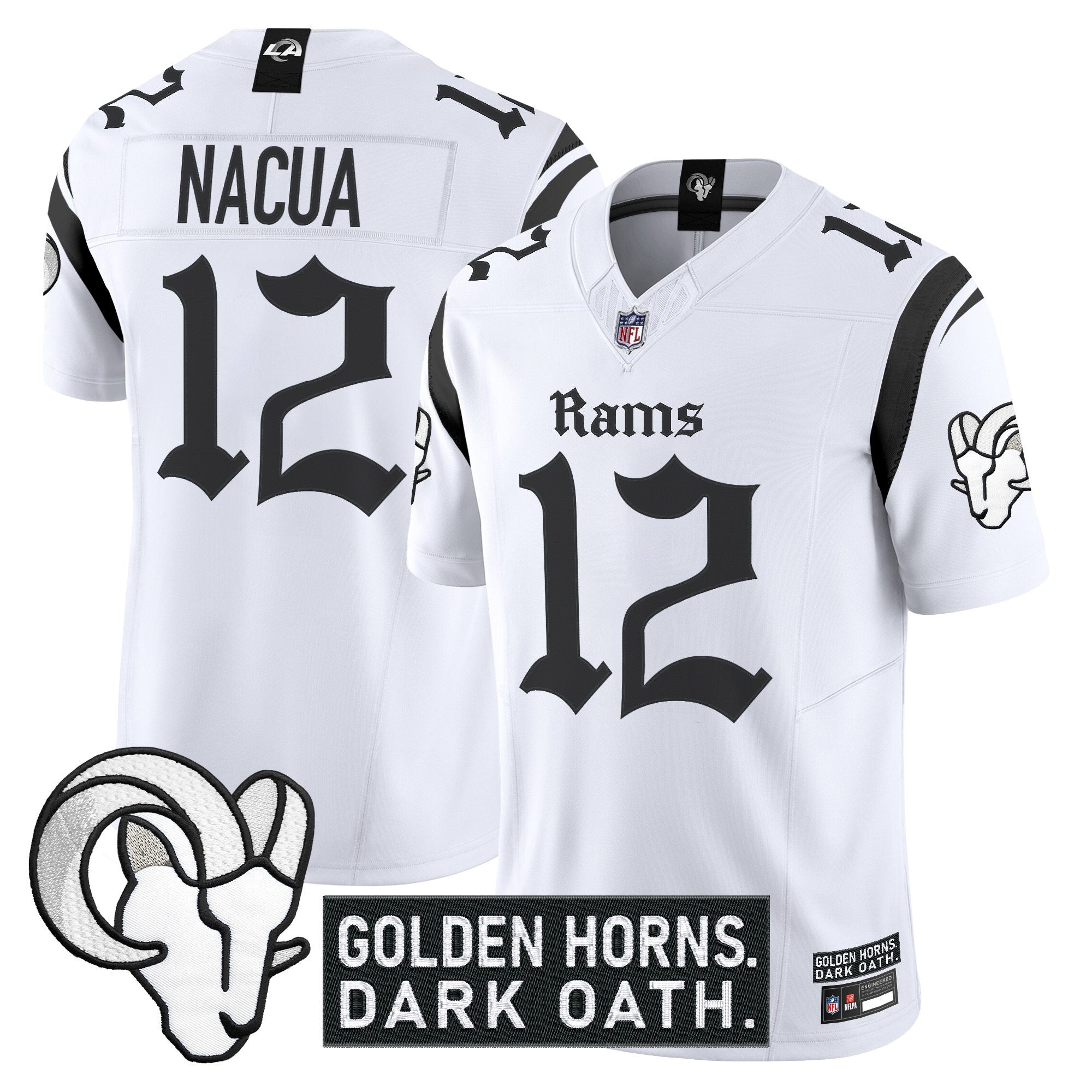 Men's Los Angeles Rams 'Gothic Horns Reforged Edition' Vapor Limited Jersey - All Stitched
