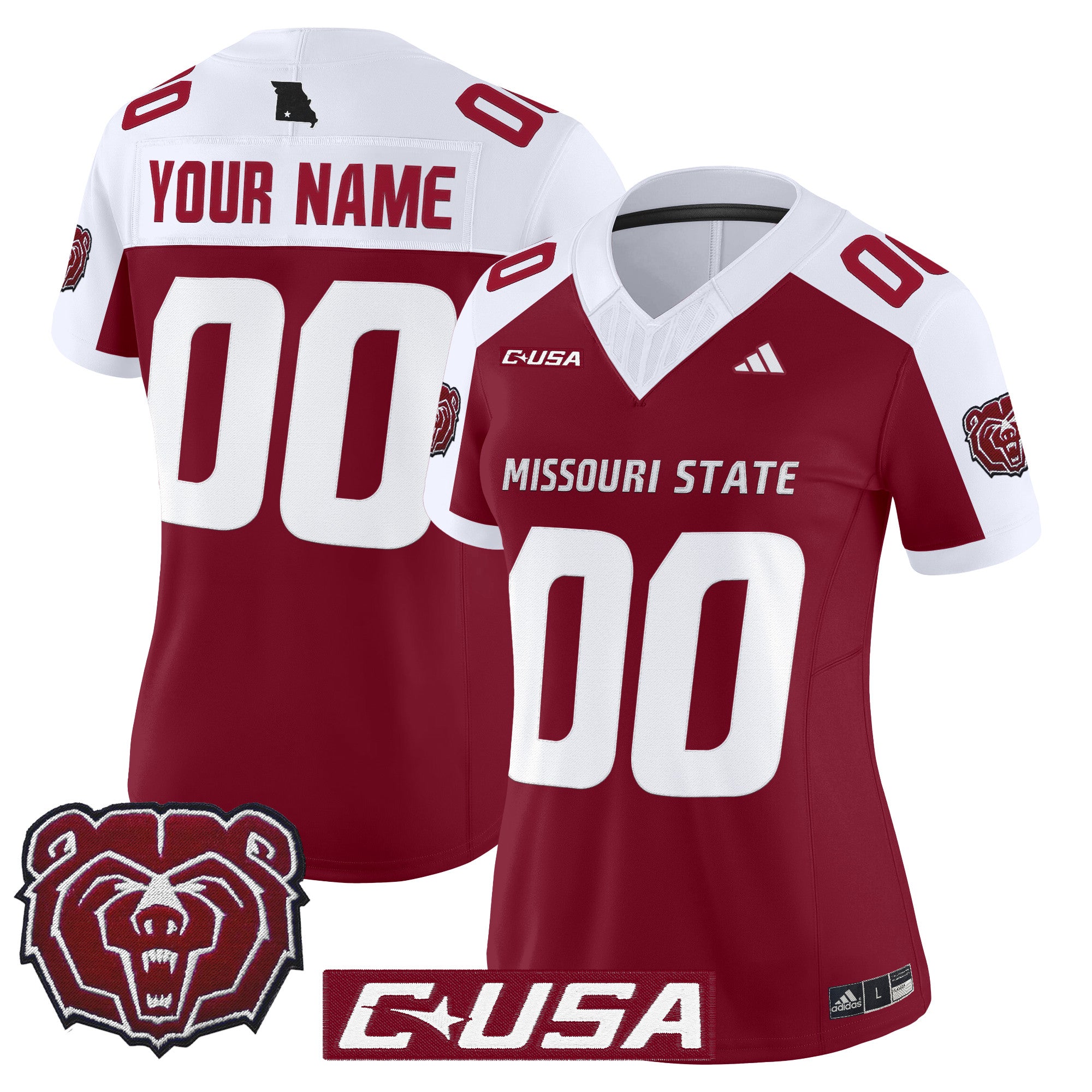 Missouri State Bears 2025 Vapor Limited Custom Jersey - All Stitched
