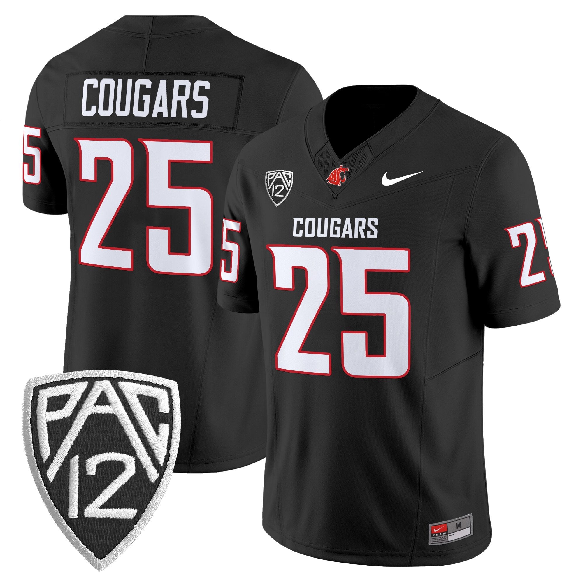 Men's Washington State Cougars 2025 Vapor Limited Jersey V2 - All Stitched