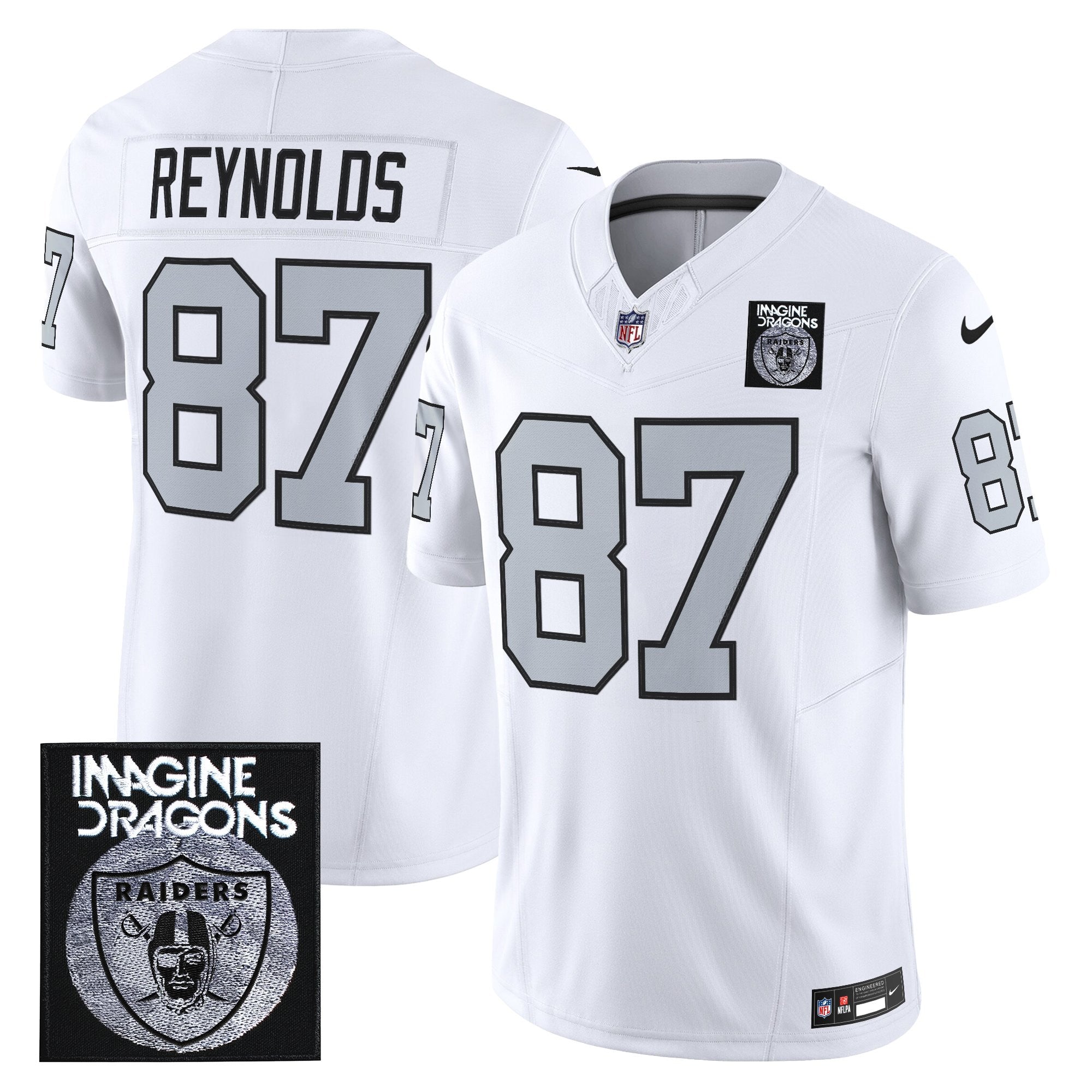 Men's Imagine Dragons x Las Vegas Raiders Vapor Limited Jersey - All Stitched