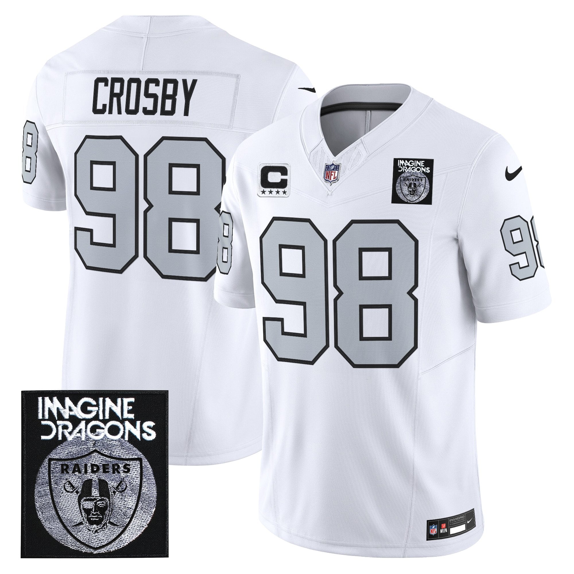 Men's Imagine Dragons x Las Vegas Raiders Vapor Limited Jersey - All Stitched