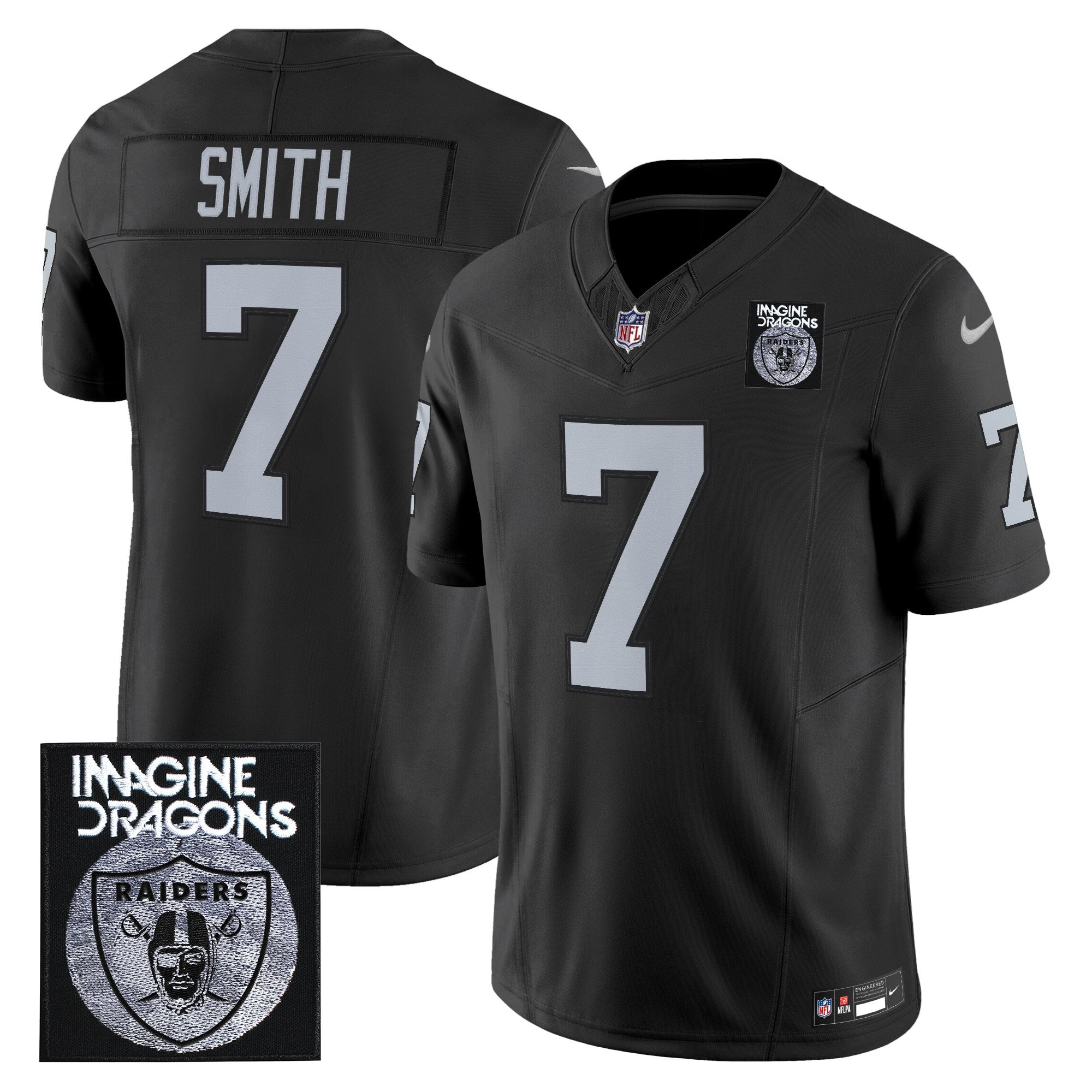 Men's Imagine Dragons x Las Vegas Raiders Vapor Limited Jersey - All Stitched