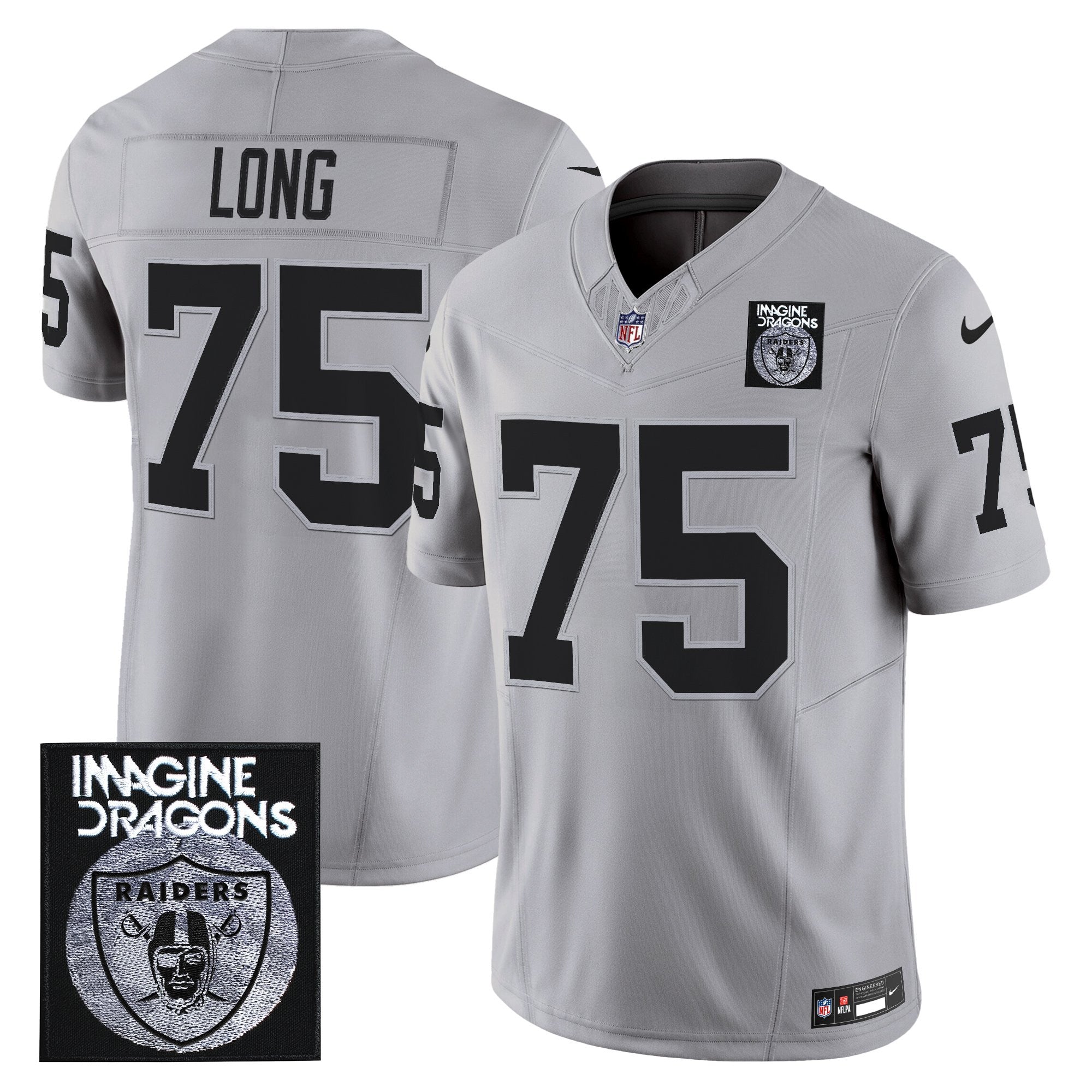 Men's Imagine Dragons x Las Vegas Raiders Vapor Limited Jersey - All Stitched