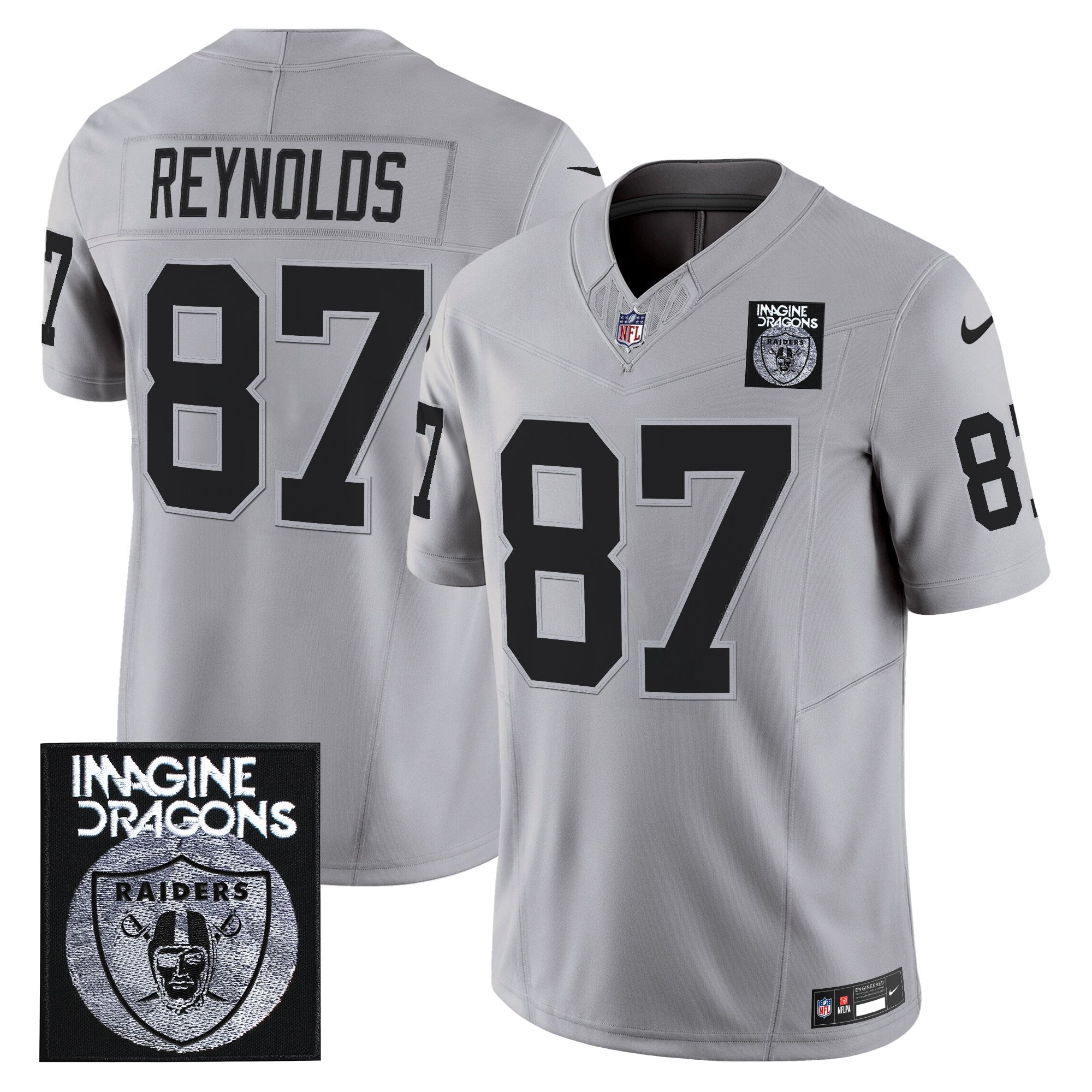 Men's Imagine Dragons x Las Vegas Raiders Vapor Limited Jersey - All Stitched