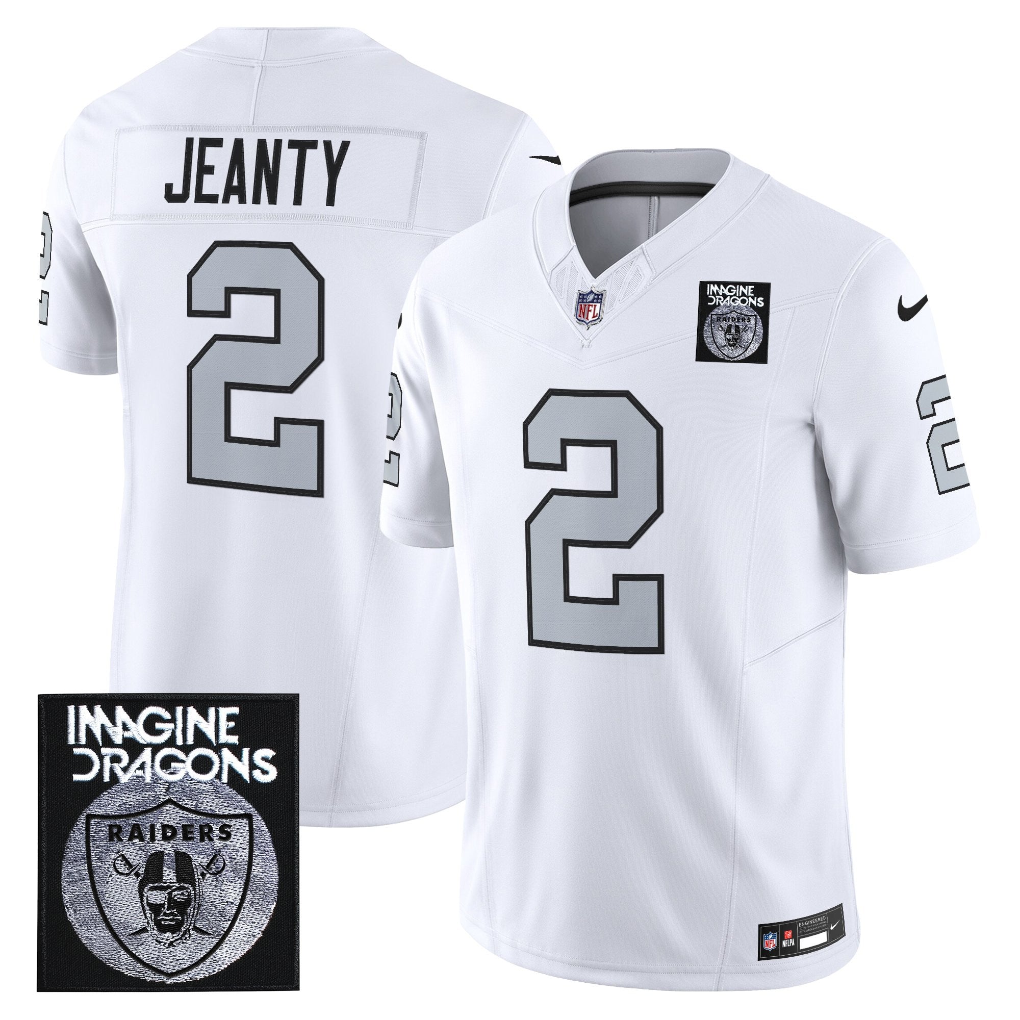 Men's Imagine Dragons x Las Vegas Raiders Vapor Limited Jersey - All Stitched