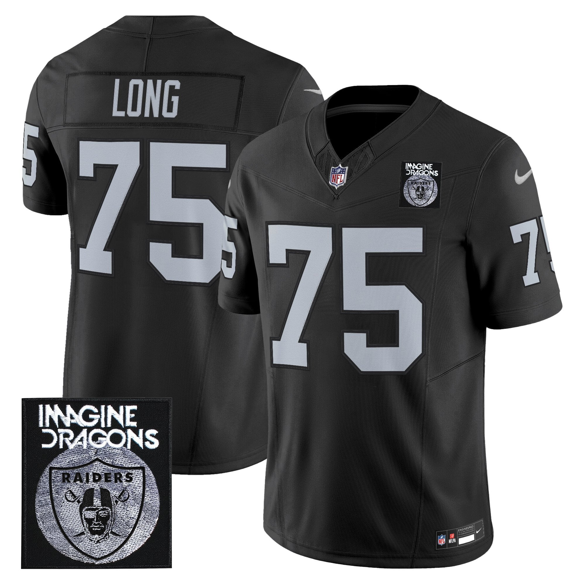 Men's Imagine Dragons x Las Vegas Raiders Vapor Limited Jersey - All Stitched