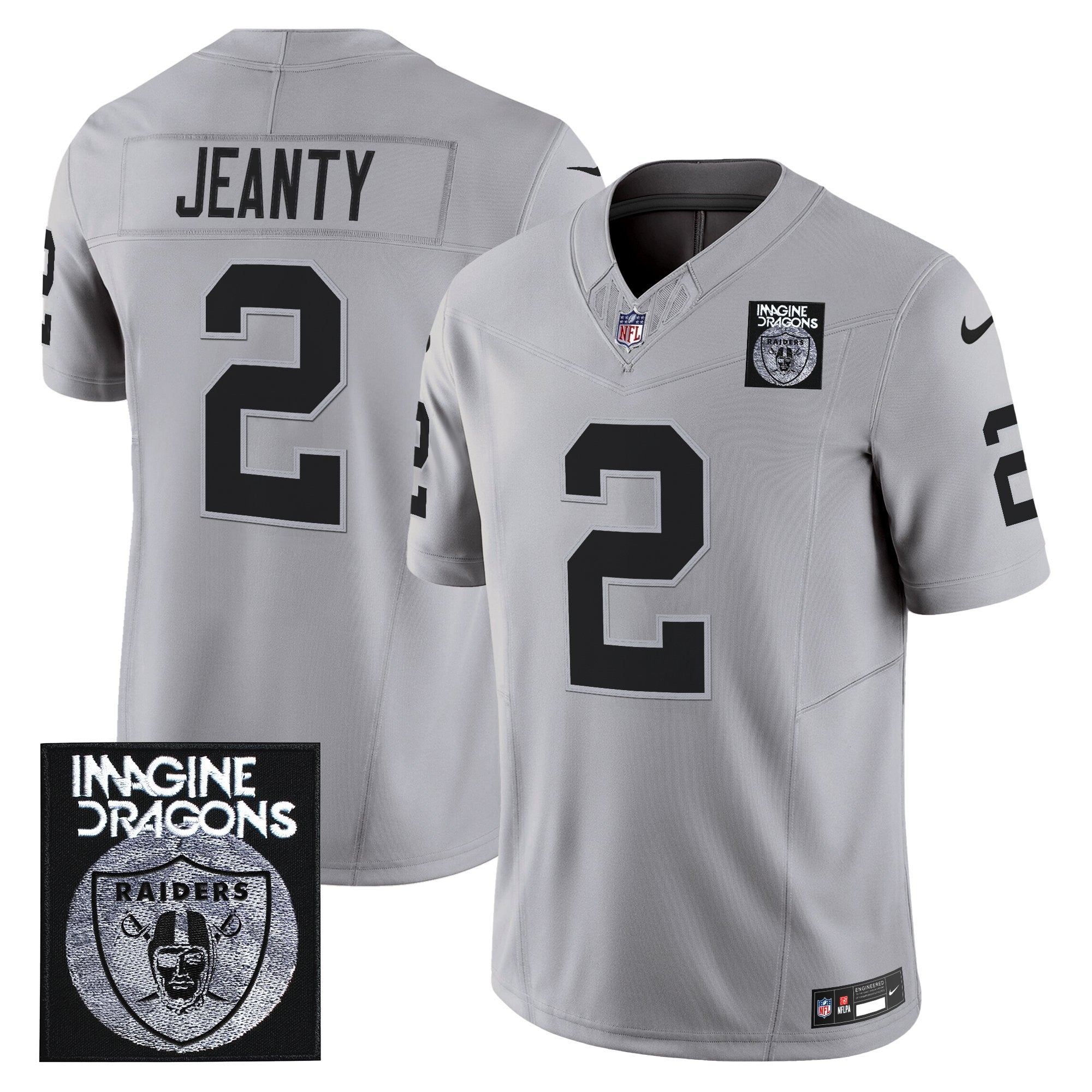 Men's Imagine Dragons x Las Vegas Raiders Vapor Limited Jersey - All Stitched