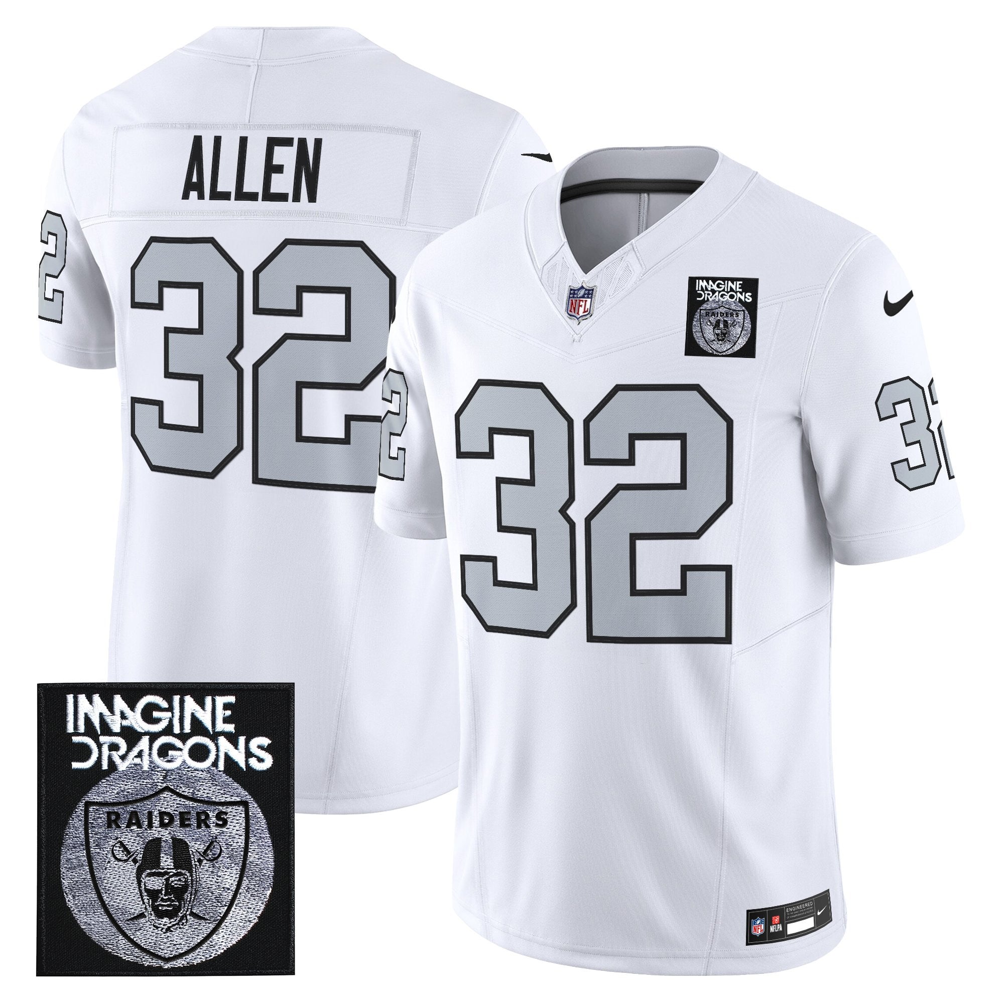 Men's Imagine Dragons x Las Vegas Raiders Vapor Limited Jersey - All Stitched