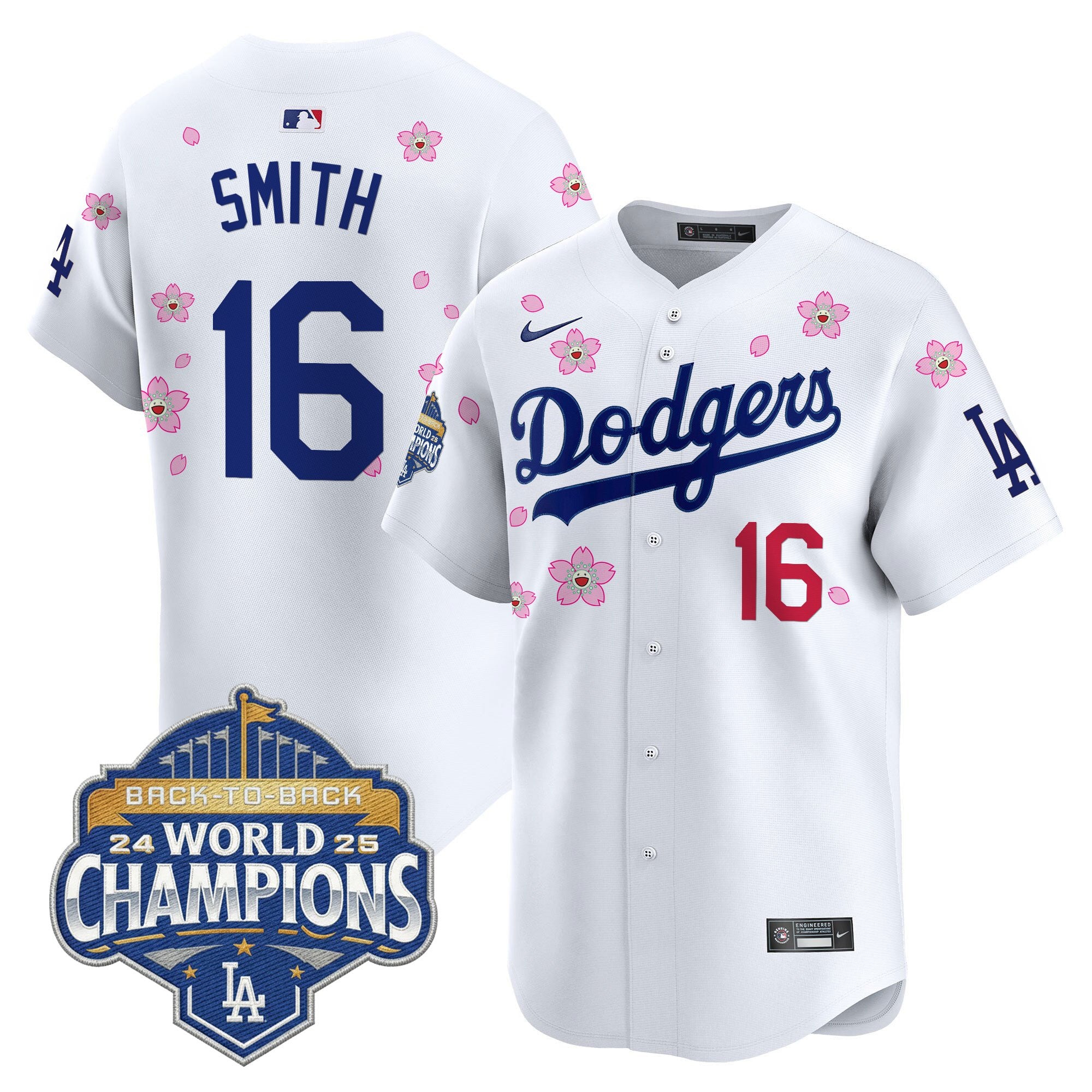 Men's Dodgers 2025 Back-To-Back Champions x Tokyo Series Vapor Premier Limited Jersey - Stitched