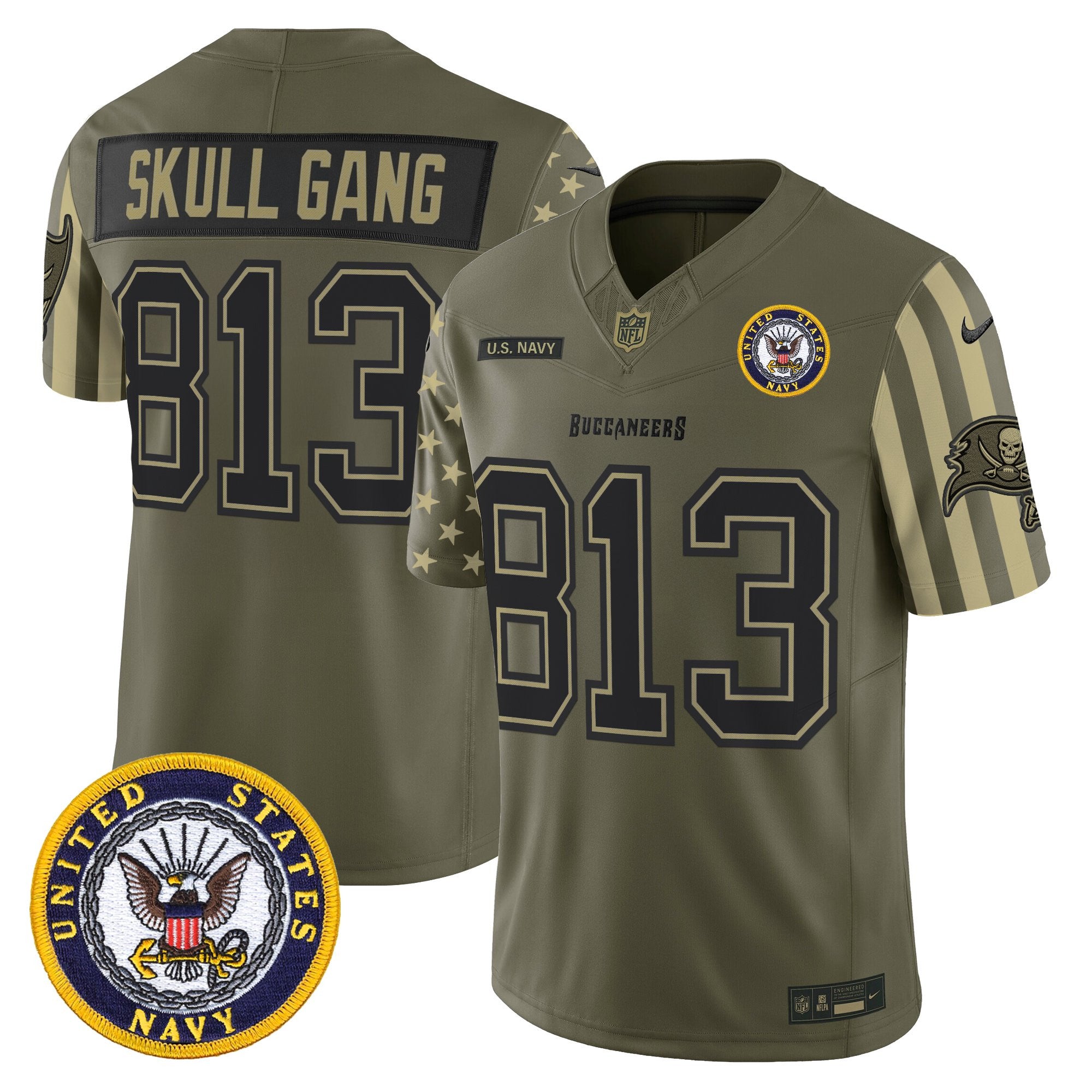 Men's Tampa Bay Buccaneers x U.S. Military Veteran Vapor Limited Jersey - All Stitched