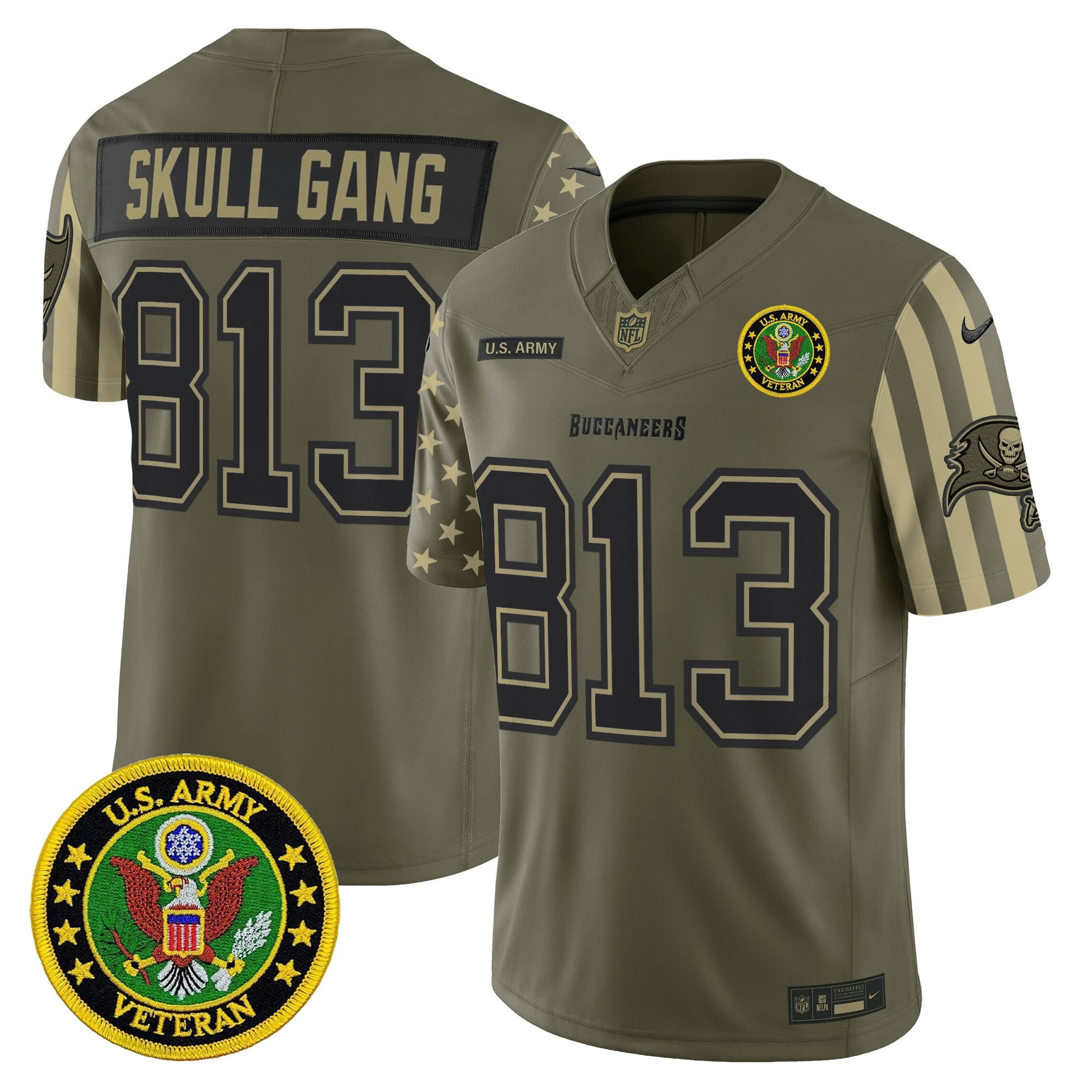 Men's Tampa Bay Buccaneers x U.S. Military Veteran Vapor Limited Jersey - All Stitched