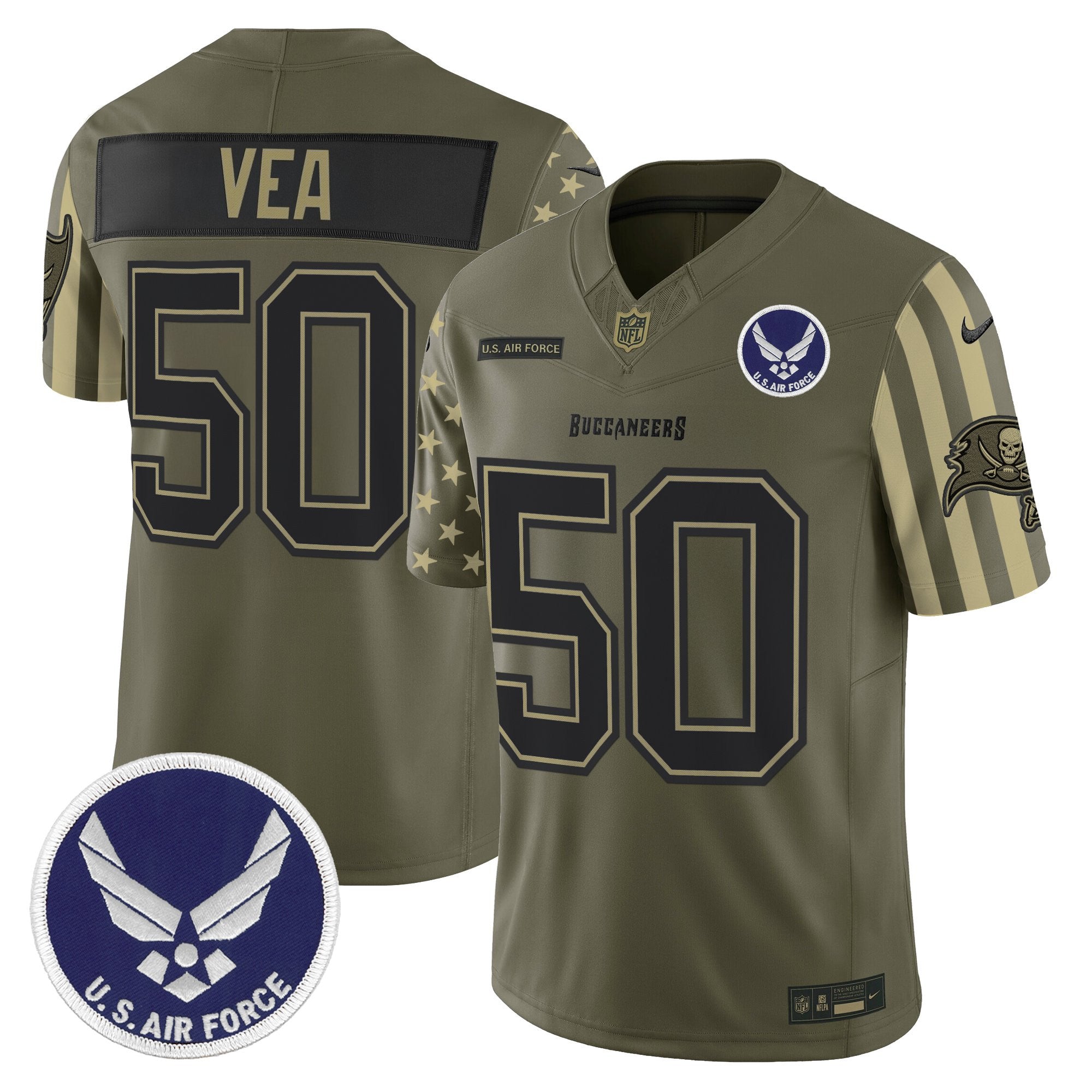 Men's Tampa Bay Buccaneers x U.S. Military Veteran Vapor Limited Jersey - All Stitched