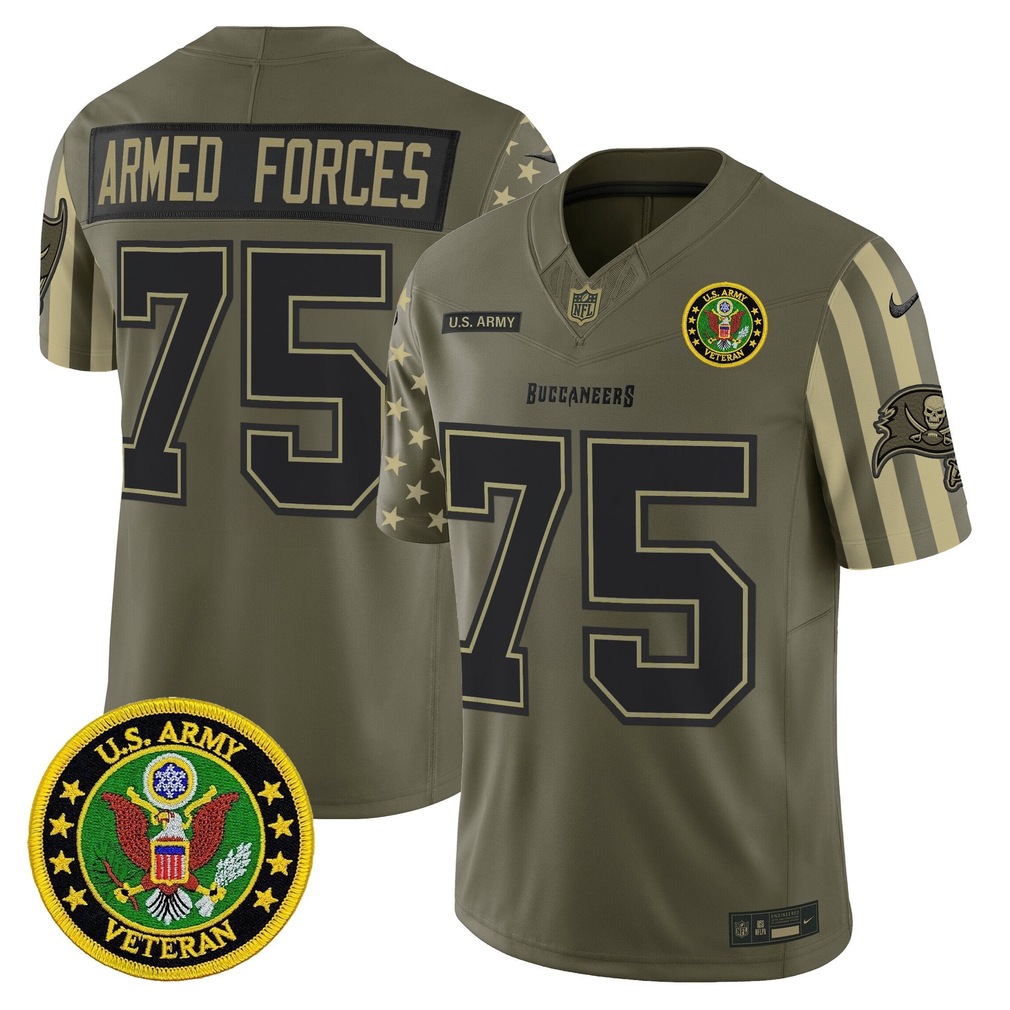 Men's Tampa Bay Buccaneers x U.S. Military Veteran Vapor Limited Jersey - All Stitched