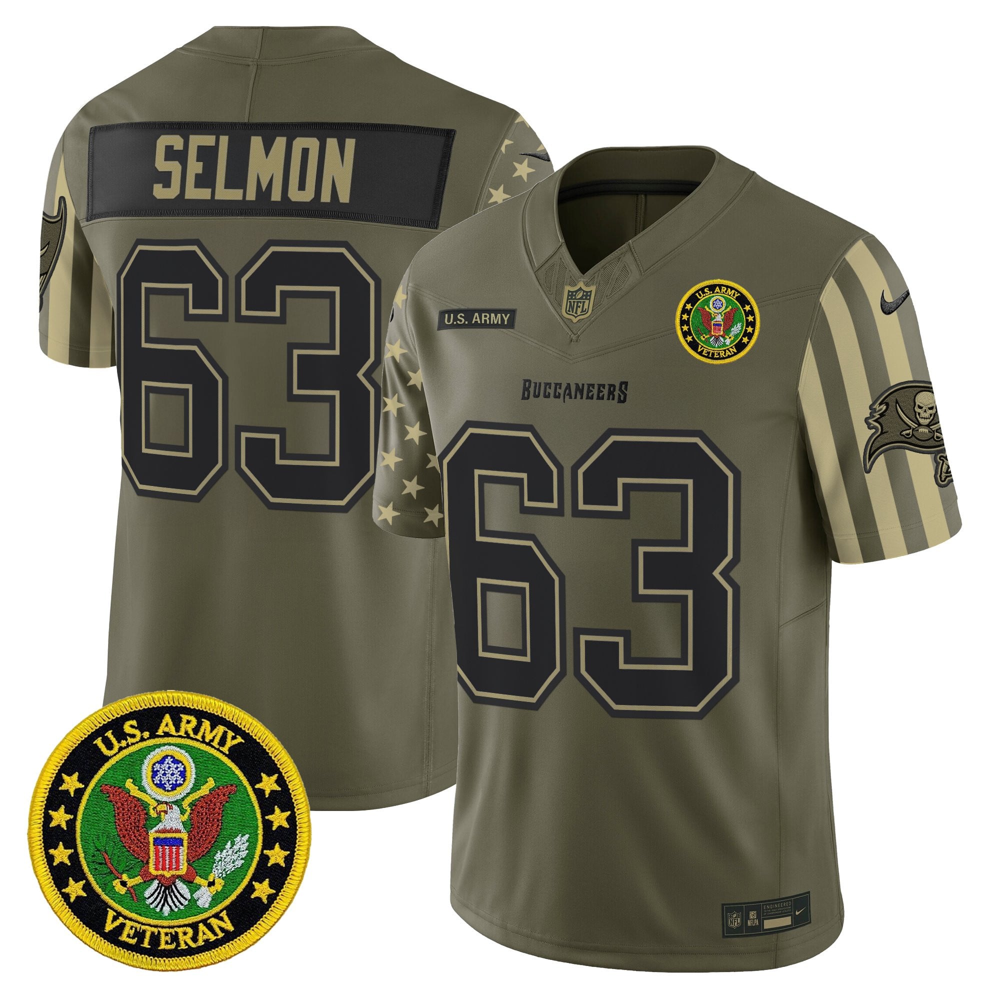 Men's Tampa Bay Buccaneers x U.S. Military Veteran Vapor Limited Jersey - All Stitched