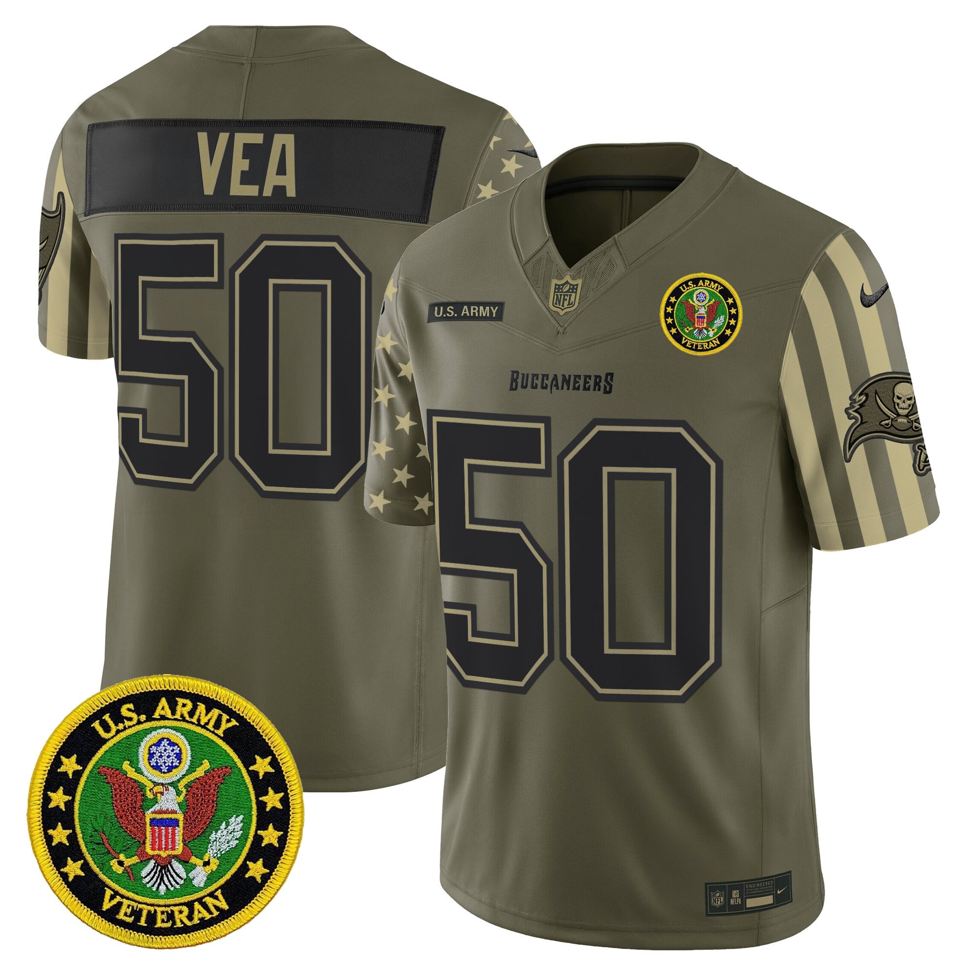 Men's Tampa Bay Buccaneers x U.S. Military Veteran Vapor Limited Jersey - All Stitched