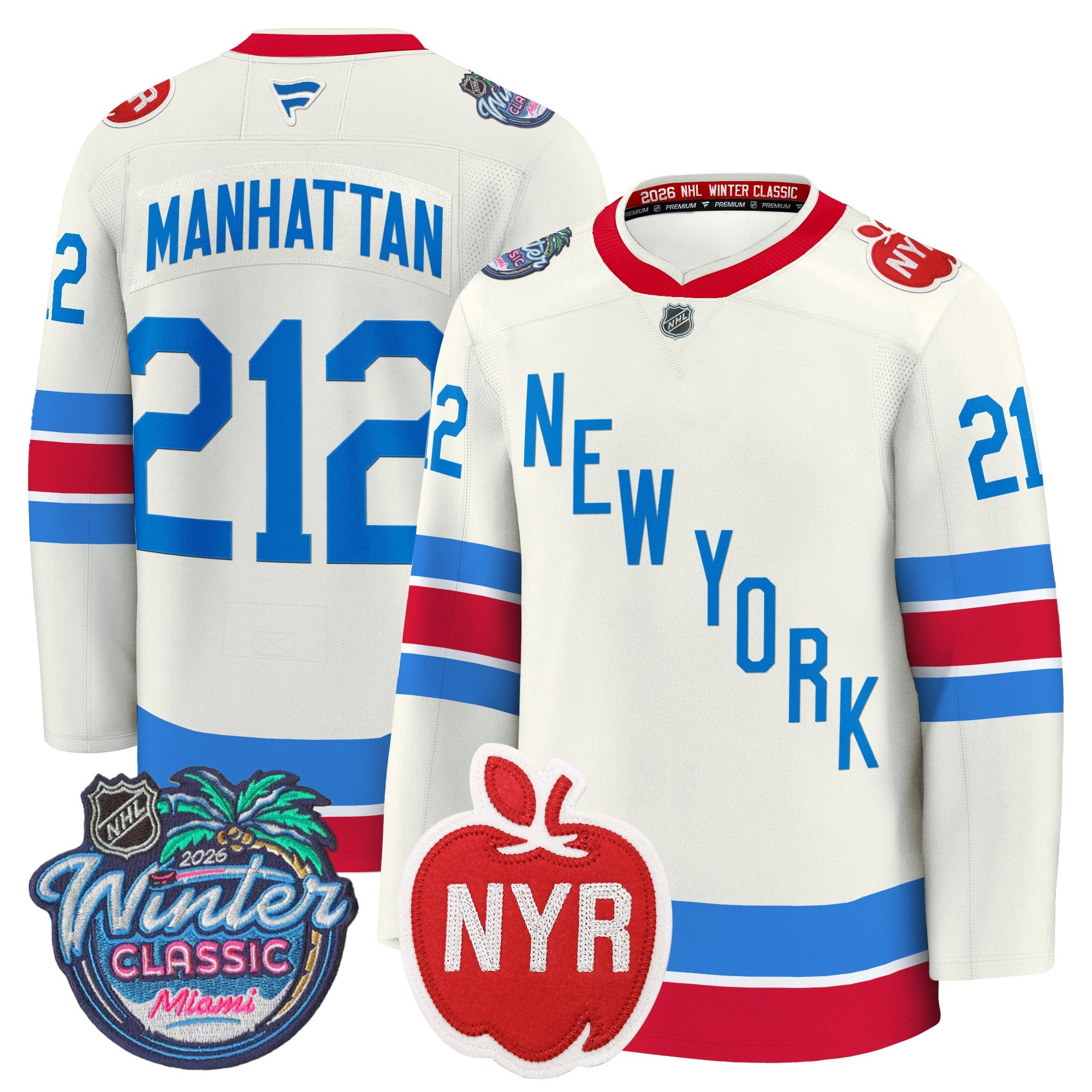 New York Rangers 2026 Winter Classic Premium Jersey - All Stitched