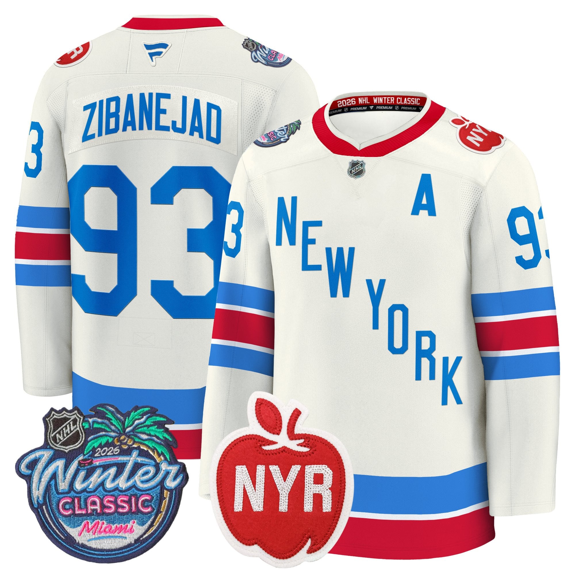 New York Rangers 2026 Winter Classic Premium Jersey - All Stitched