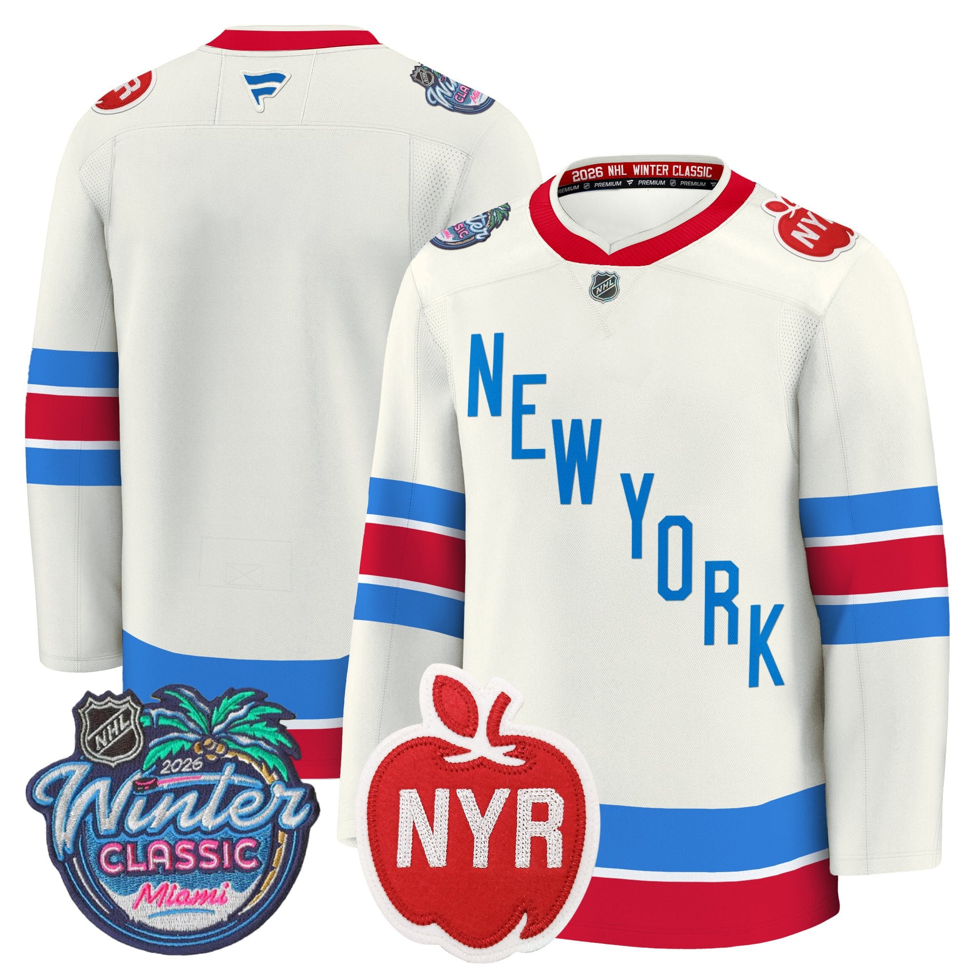 New York Rangers 2026 Winter Classic Premium Jersey - All Stitched