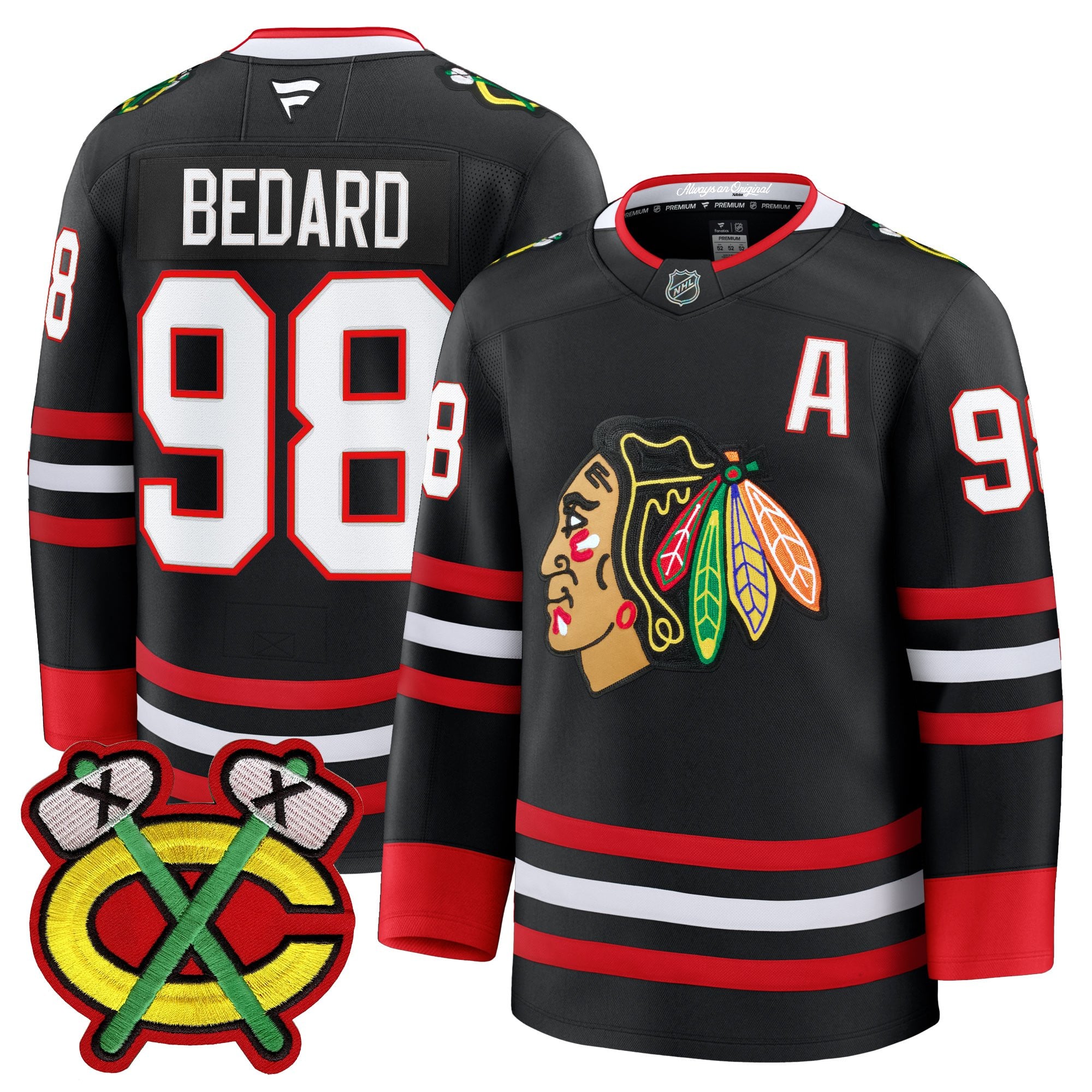 Men's Chicago Blackhawks 2025/26 Premium Jersey - All Stitched