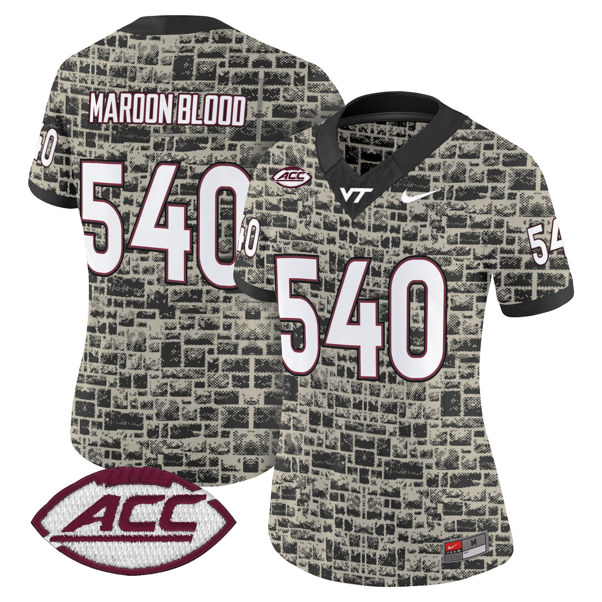 Virginia Tech Hokies 2025 Stone Vapor Limited Jersey - Stitched