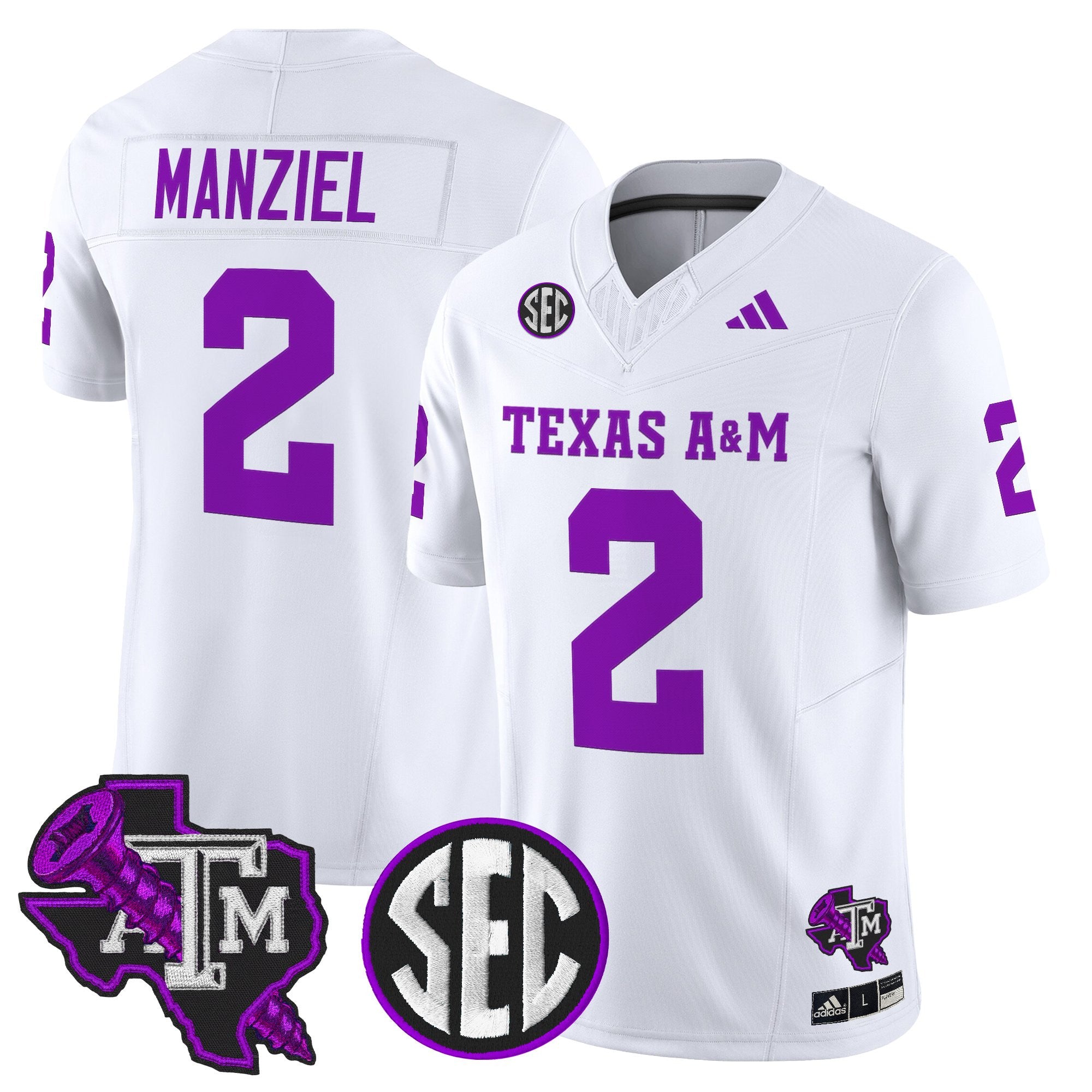 Men's Texas A&M Aggies DJ Screw Vapor Limited Jersey - All Stitched