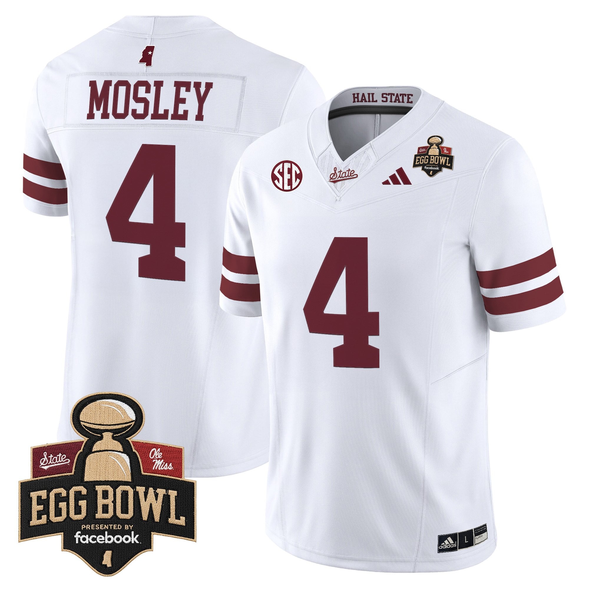 Men's Mississippi State Bulldogs 2025 Egg Bowl Vapor Limited Jersey - All Stitched