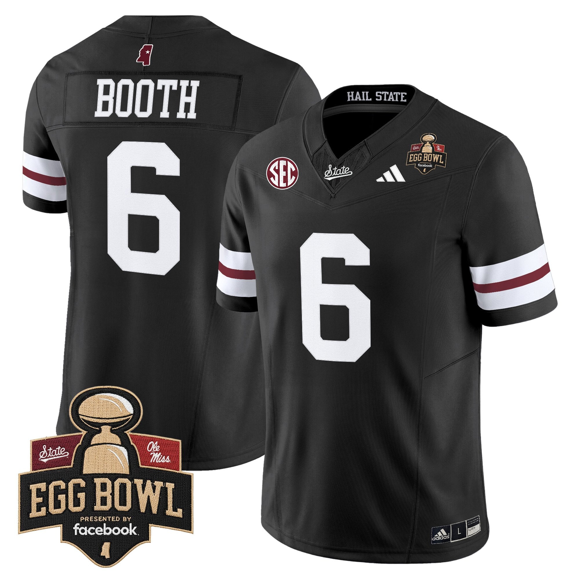 Men's Mississippi State Bulldogs 2025 Egg Bowl Vapor Limited Jersey - All Stitched