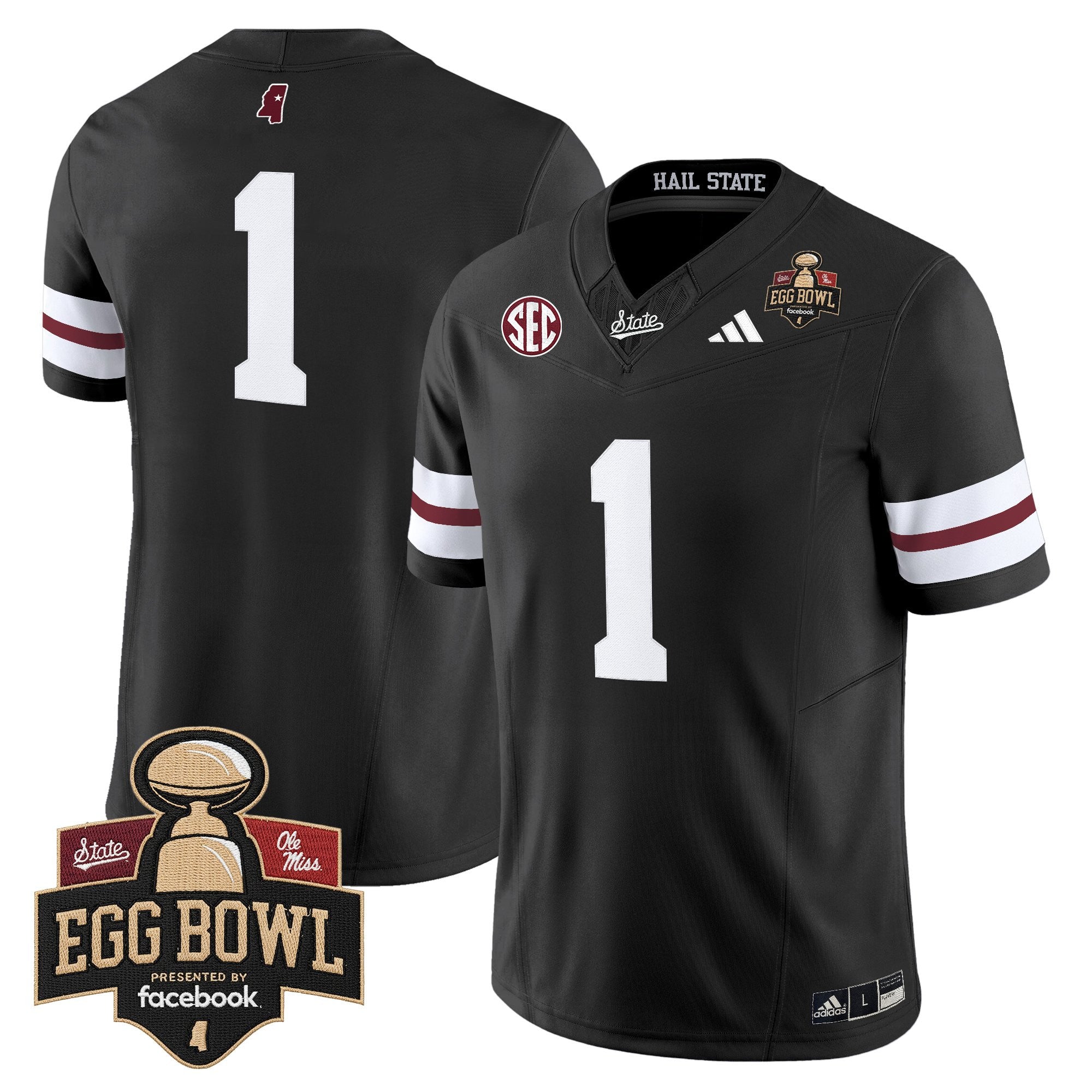 Men's Mississippi State Bulldogs 2025 Egg Bowl Vapor Limited Jersey - All Stitched