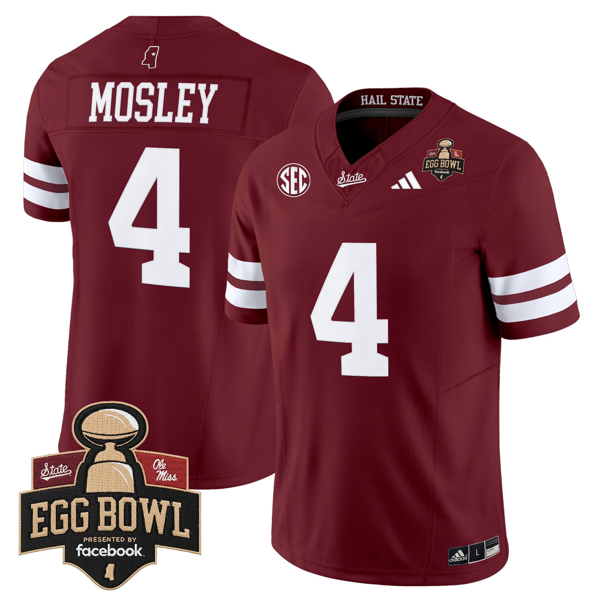 Men's Mississippi State Bulldogs 2025 Egg Bowl Vapor Limited Jersey - All Stitched
