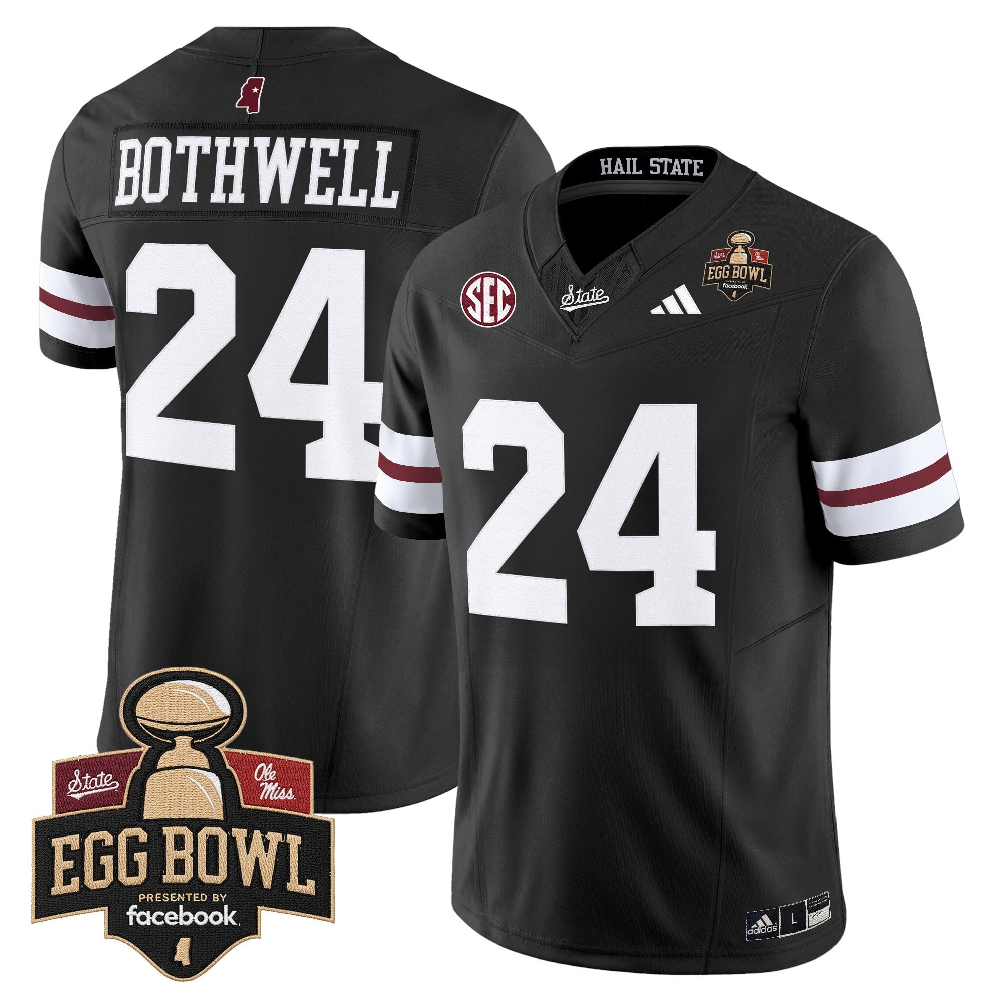 Men's Mississippi State Bulldogs 2025 Egg Bowl Vapor Limited Jersey - All Stitched
