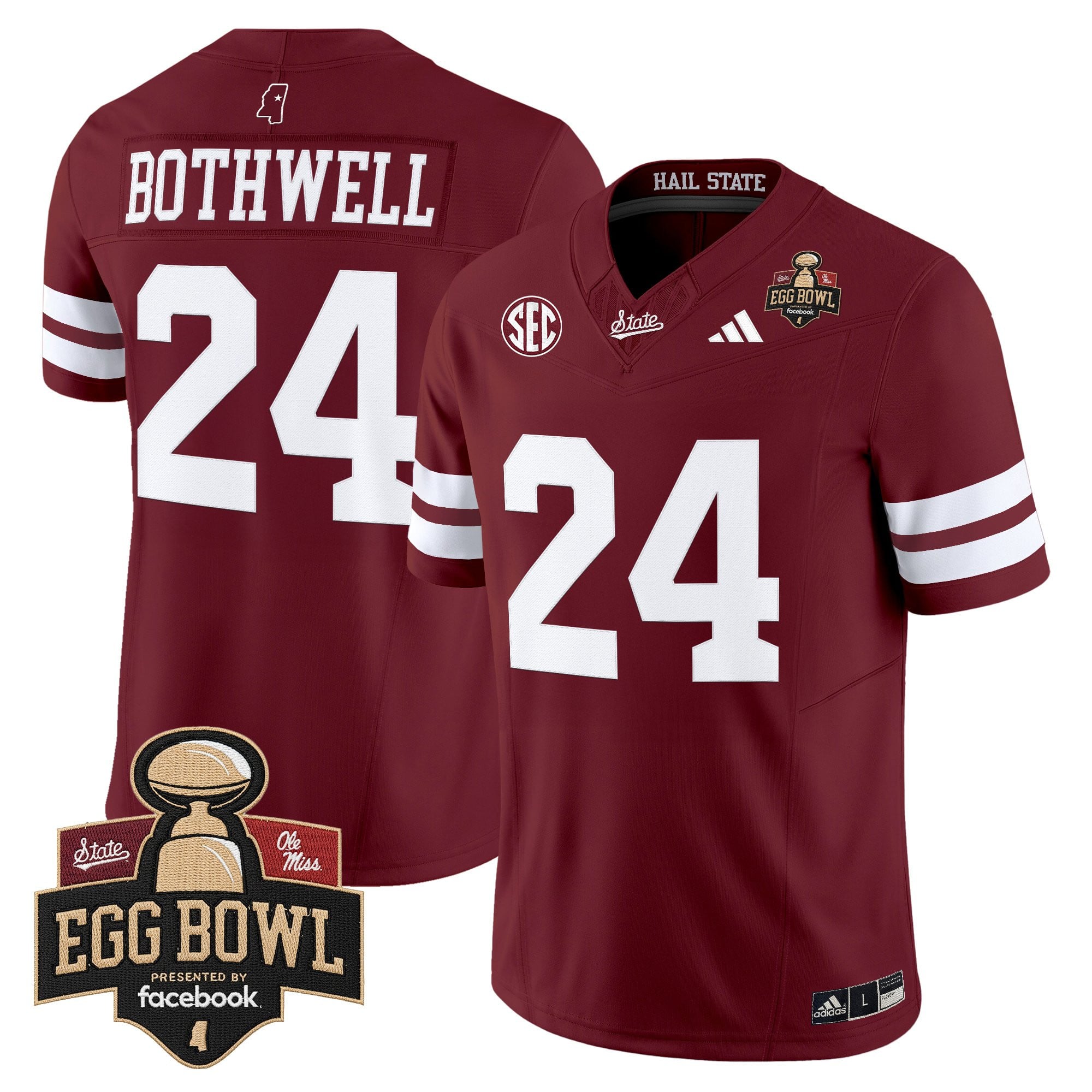 Men's Mississippi State Bulldogs 2025 Egg Bowl Vapor Limited Jersey - All Stitched