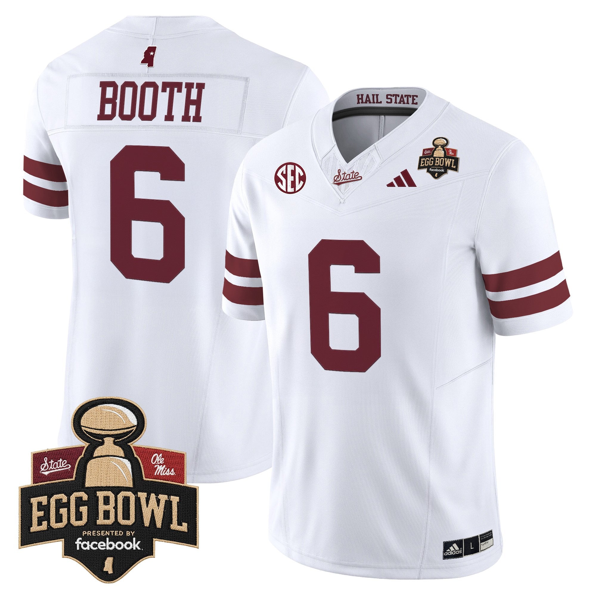 Men's Mississippi State Bulldogs 2025 Egg Bowl Vapor Limited Jersey - All Stitched