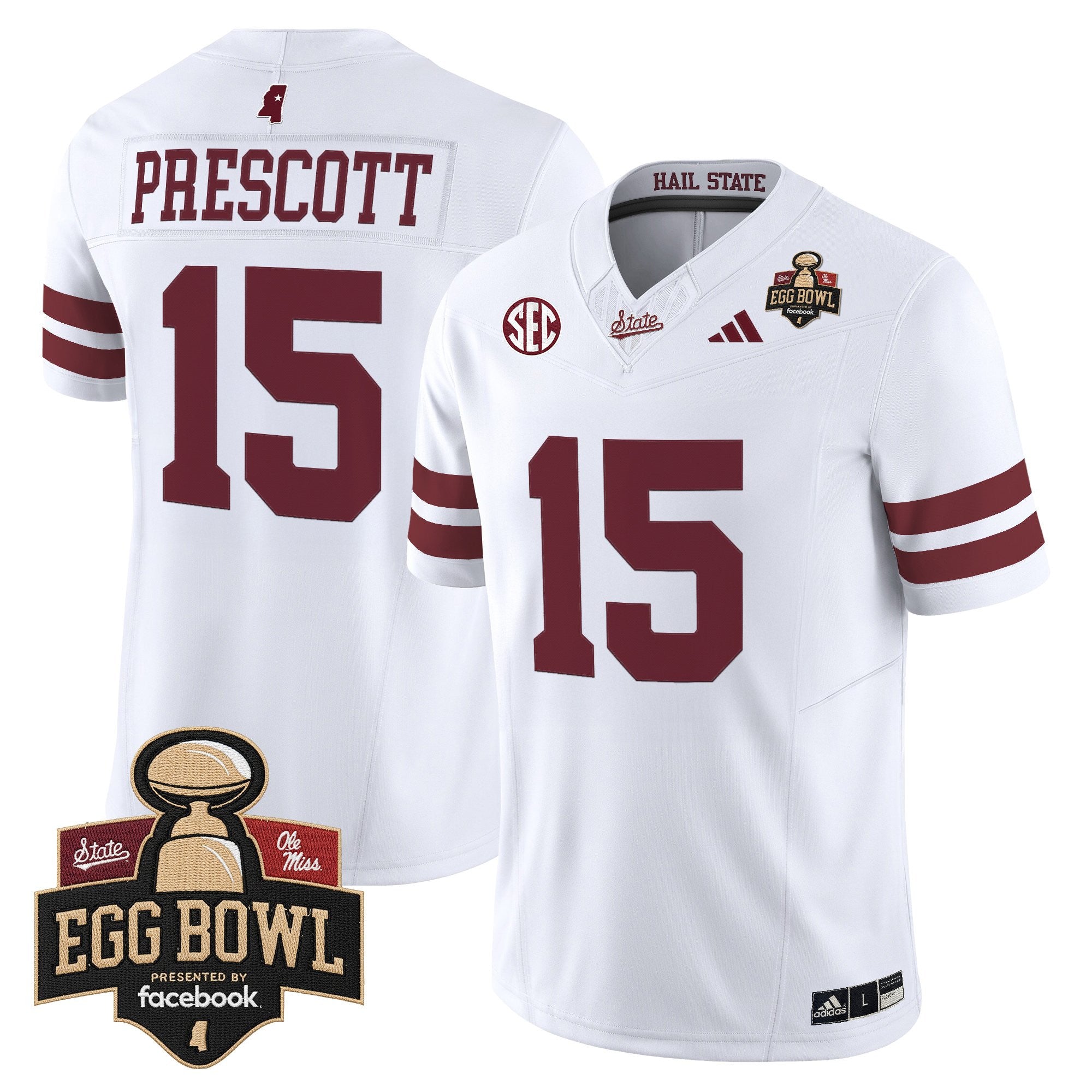 Men's Mississippi State Bulldogs 2025 Egg Bowl Vapor Limited Jersey - All Stitched
