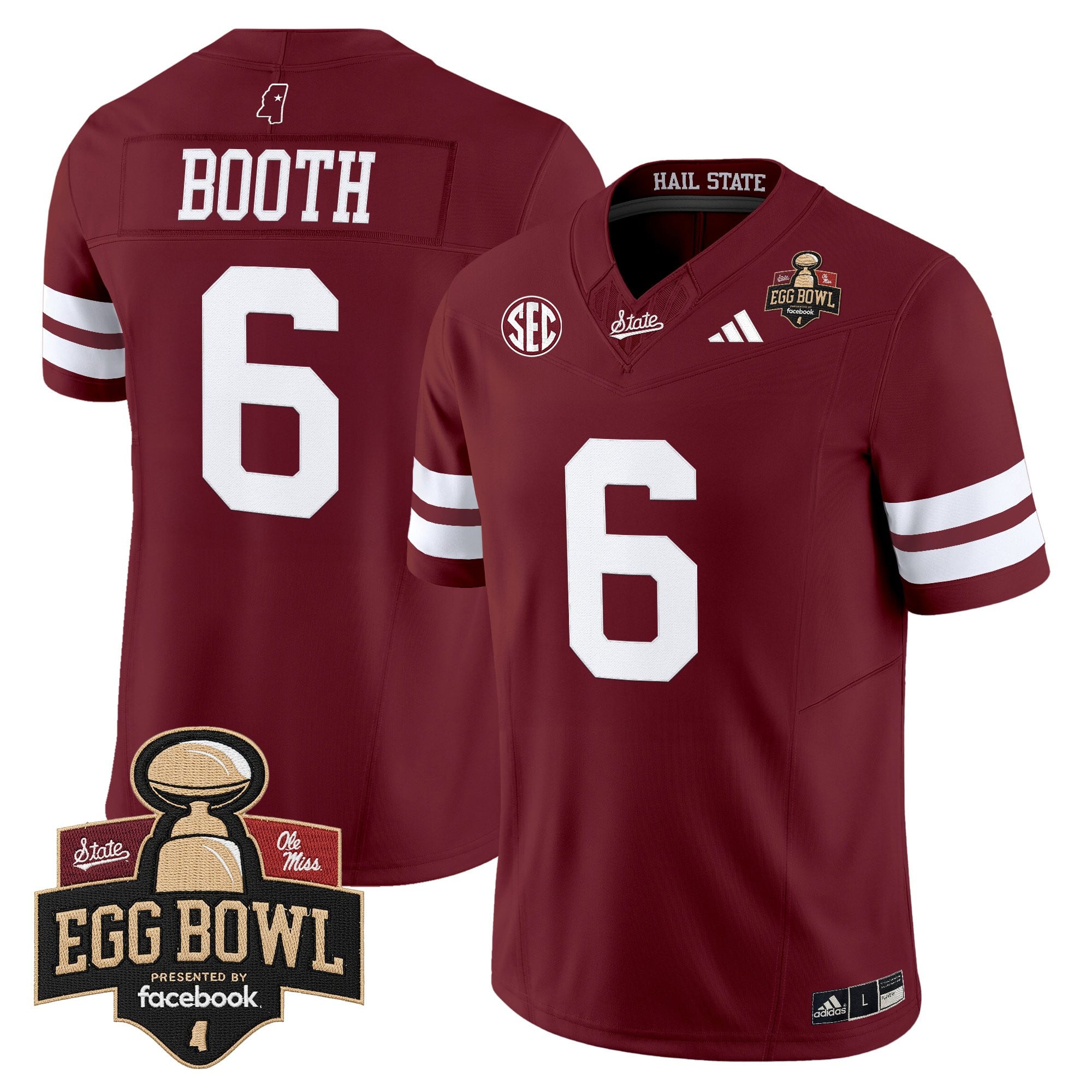 Men's Mississippi State Bulldogs 2025 Egg Bowl Vapor Limited Jersey - All Stitched