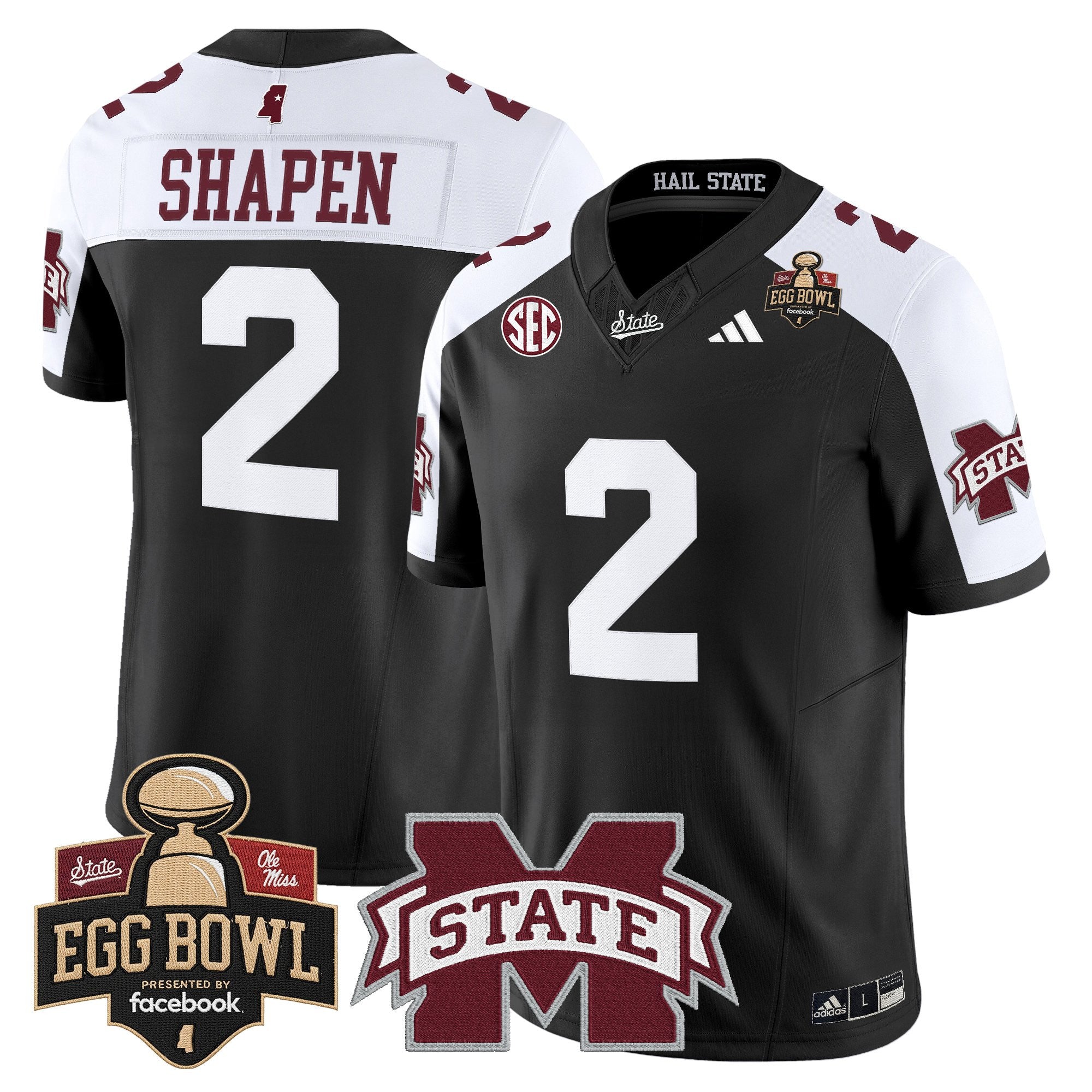 Men's Mississippi State Bulldogs 2025 Egg Bowl Vapor Limited Jersey - All Stitched