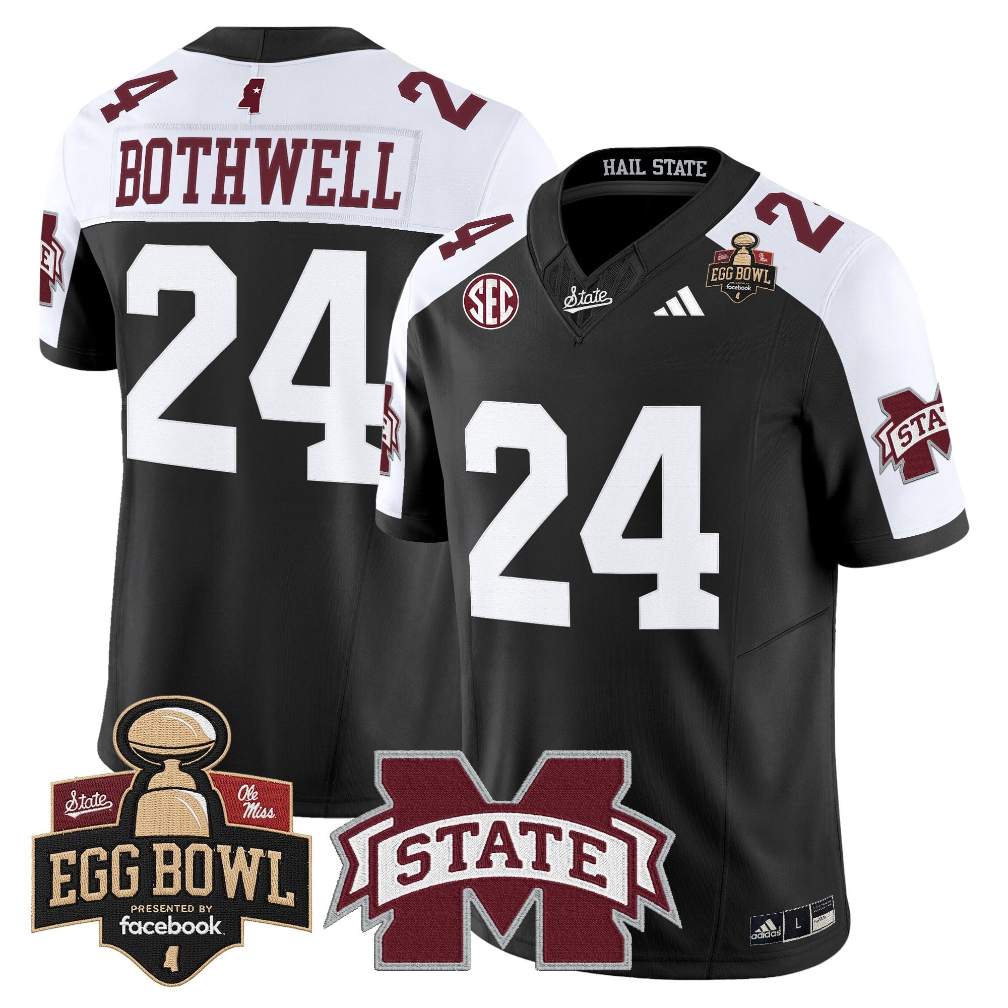 Men's Mississippi State Bulldogs 2025 Egg Bowl Vapor Limited Jersey - All Stitched