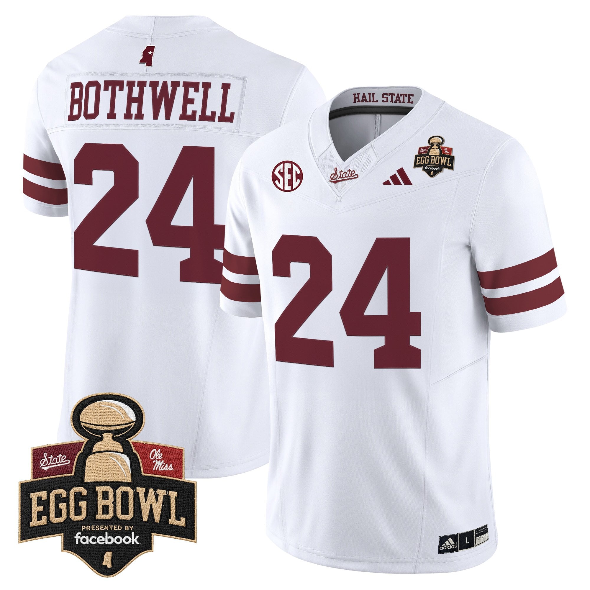 Men's Mississippi State Bulldogs 2025 Egg Bowl Vapor Limited Jersey - All Stitched
