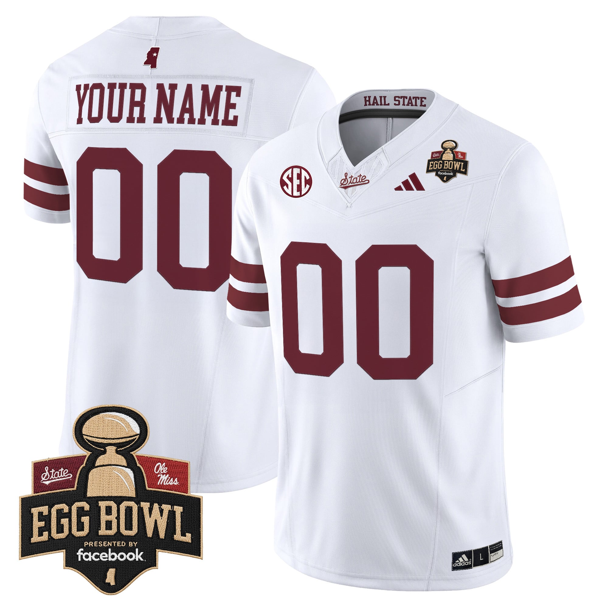 Mississippi State Bulldogs 2025 Egg Bowl Vapor Limited Custom Jersey - All Stitched