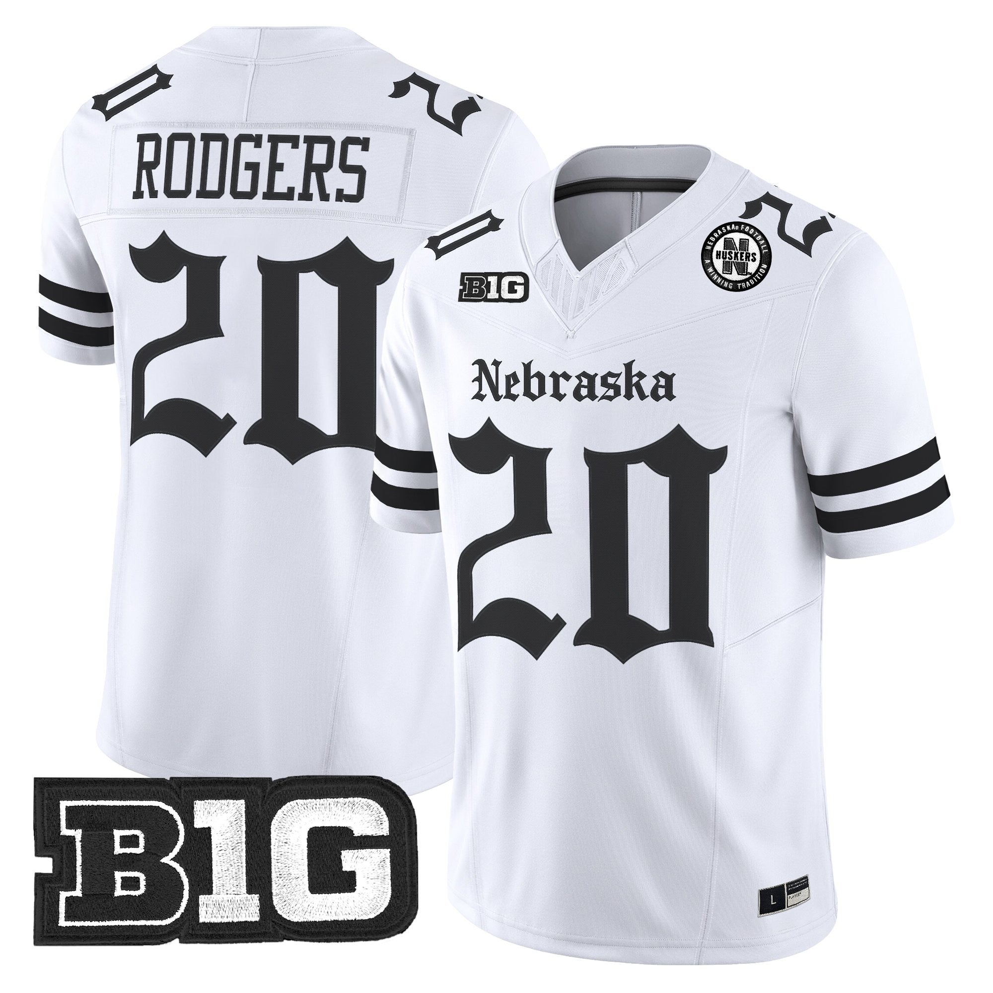 Men's Nebraska Cornhuskers 'Gothic Edition' Vapor Limited Jersey - All Stitched