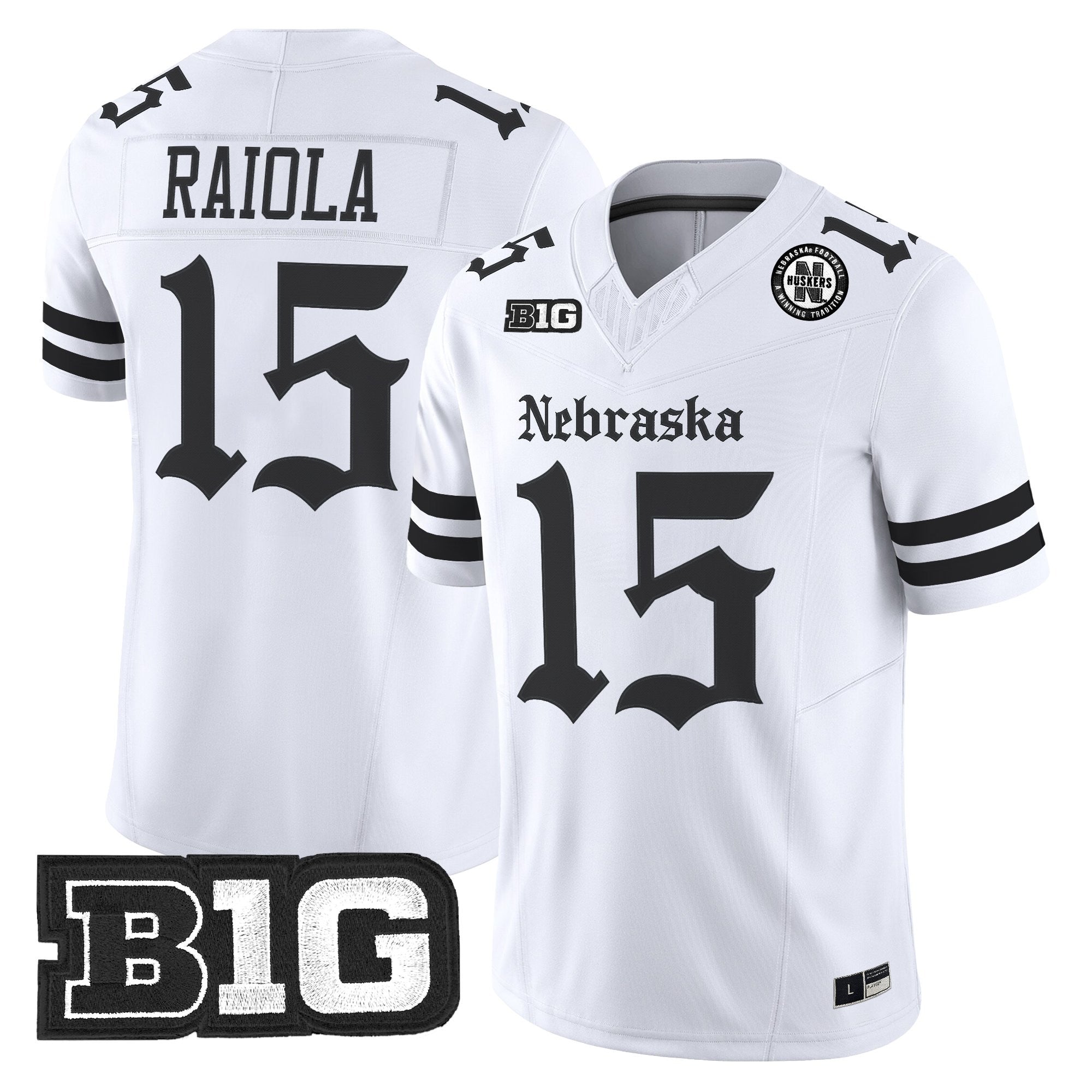 Men's Nebraska Cornhuskers 'Gothic Edition' Vapor Limited Jersey - All Stitched