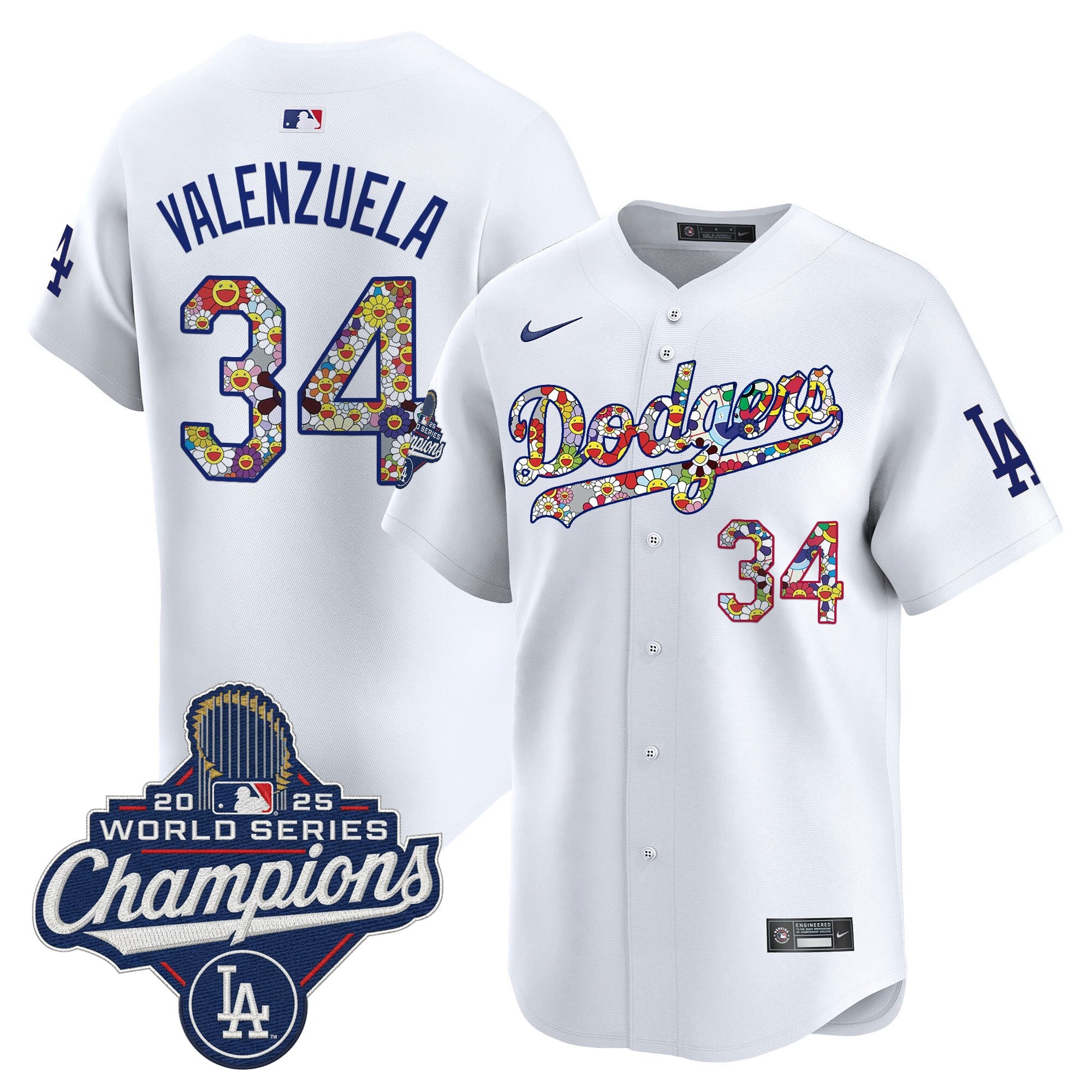 Men's Dodgers 2025 World Series Champions x Takashi Murakami Vapor Premier Limited Jersey - Stitched
