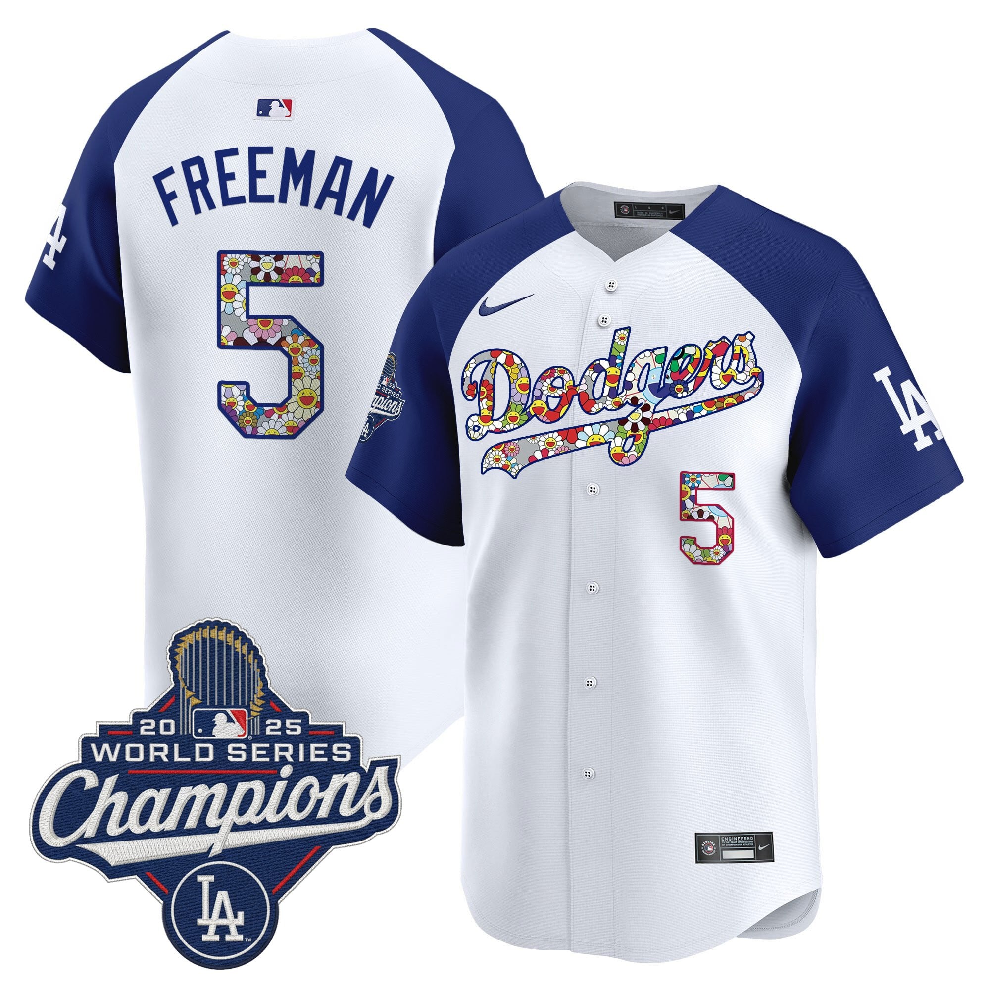 Men's Dodgers 2025 World Series Champions x Takashi Murakami Vapor Premier Limited Jersey - Stitched