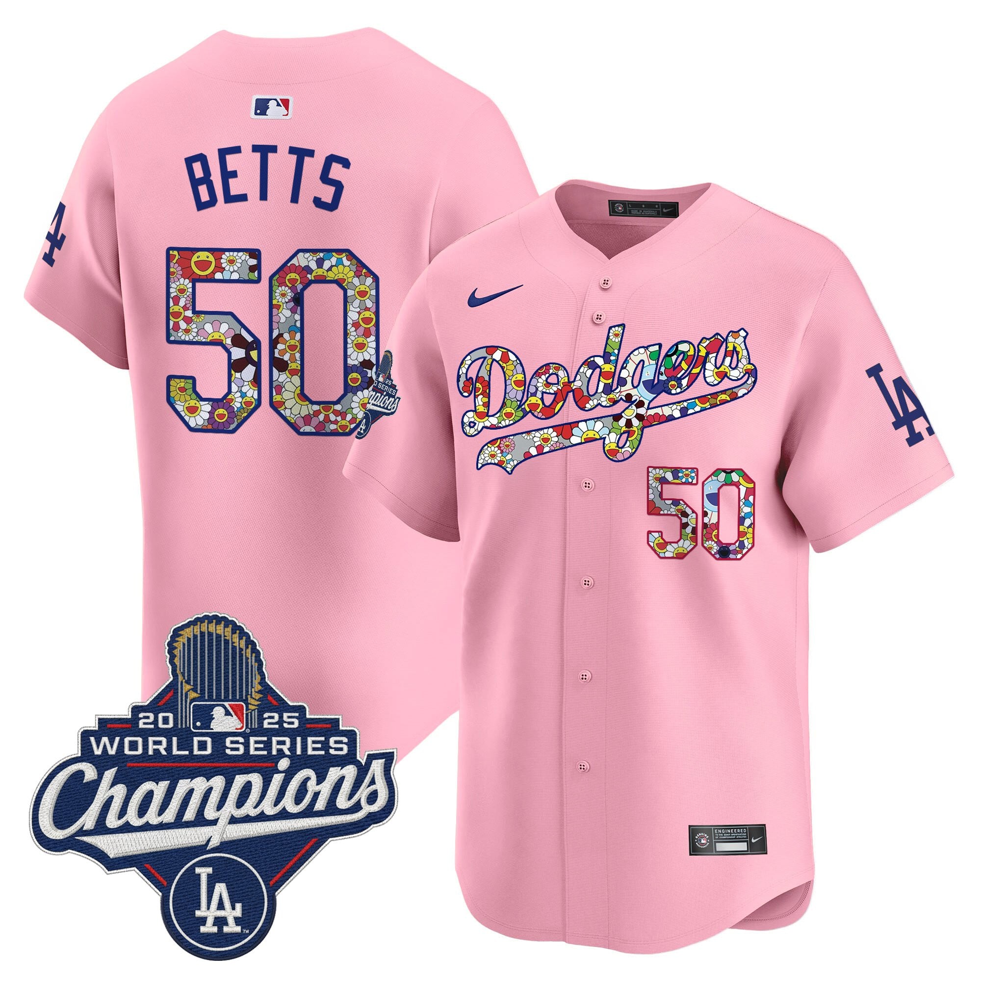 Men's Dodgers 2025 World Series Champions x Takashi Murakami Vapor Premier Limited Jersey - Stitched