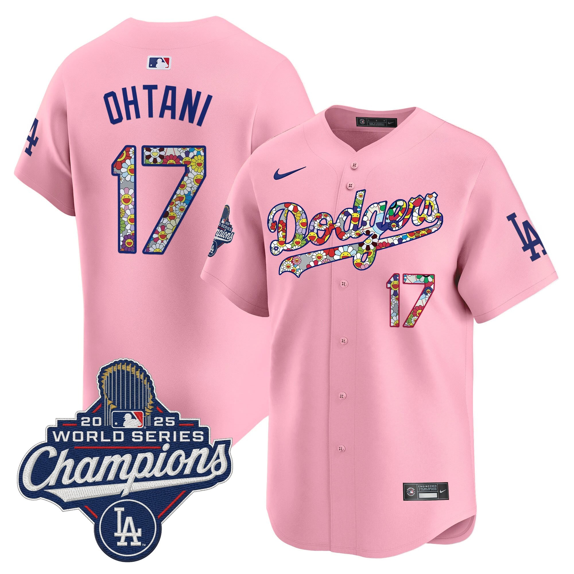 Men's Dodgers 2025 World Series Champions x Takashi Murakami Vapor Premier Limited Jersey - Stitched