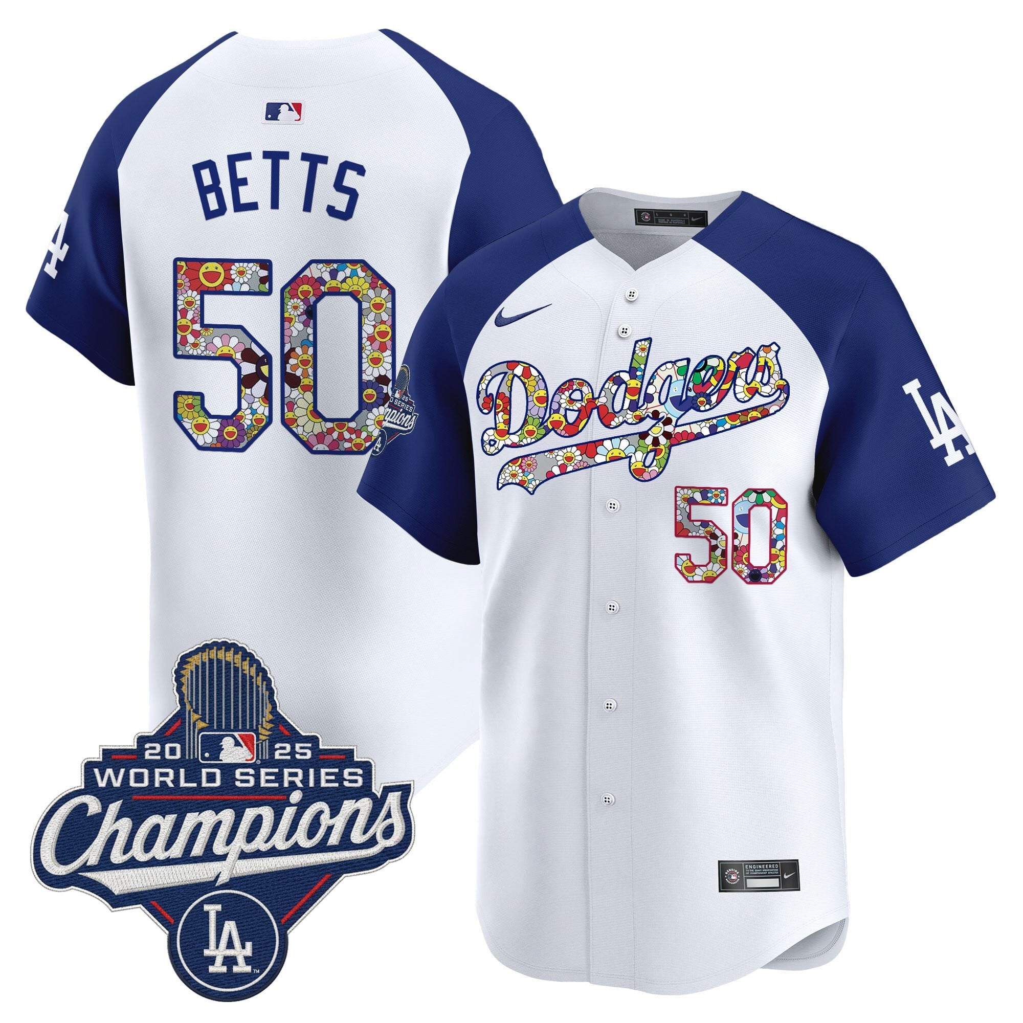 Men's Dodgers 2025 World Series Champions x Takashi Murakami Vapor Premier Limited Jersey - Stitched
