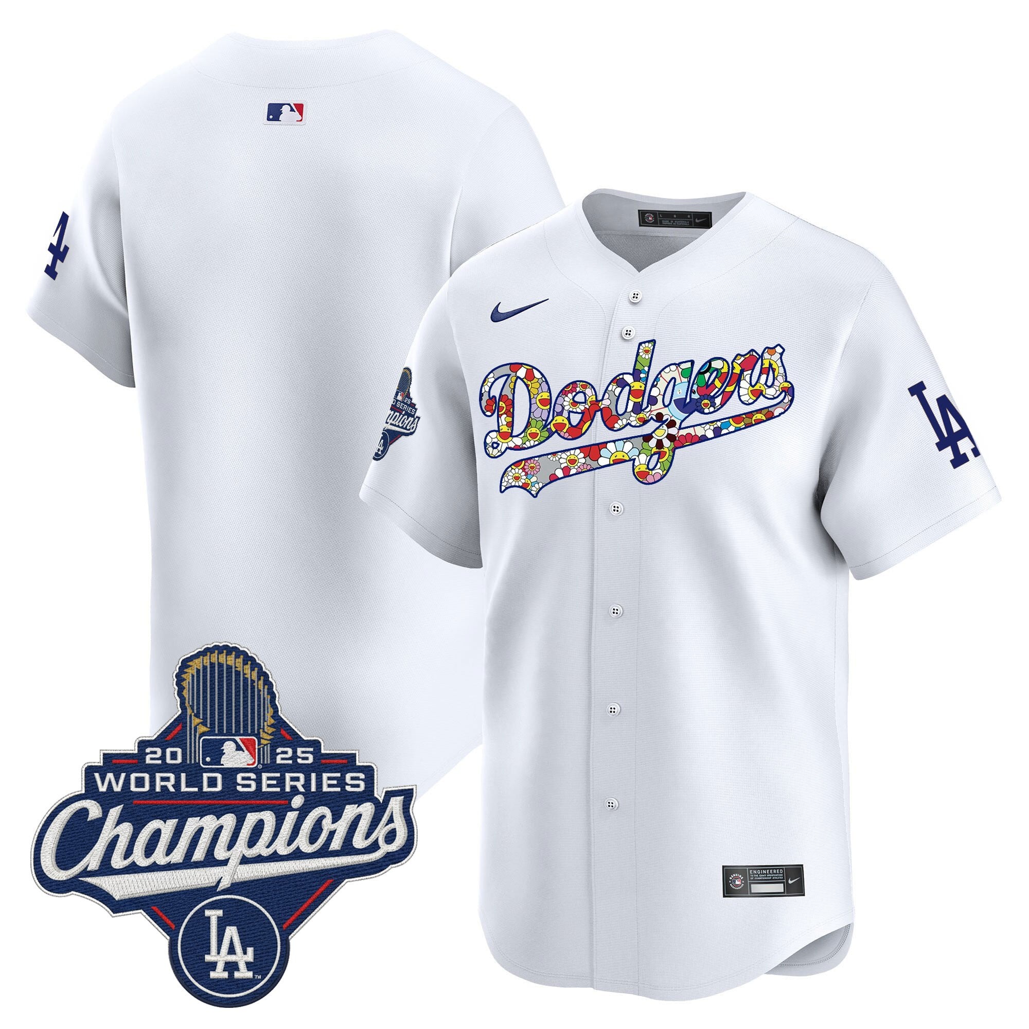 Men's Dodgers 2025 World Series Champions x Takashi Murakami Vapor Premier Limited Jersey - Stitched