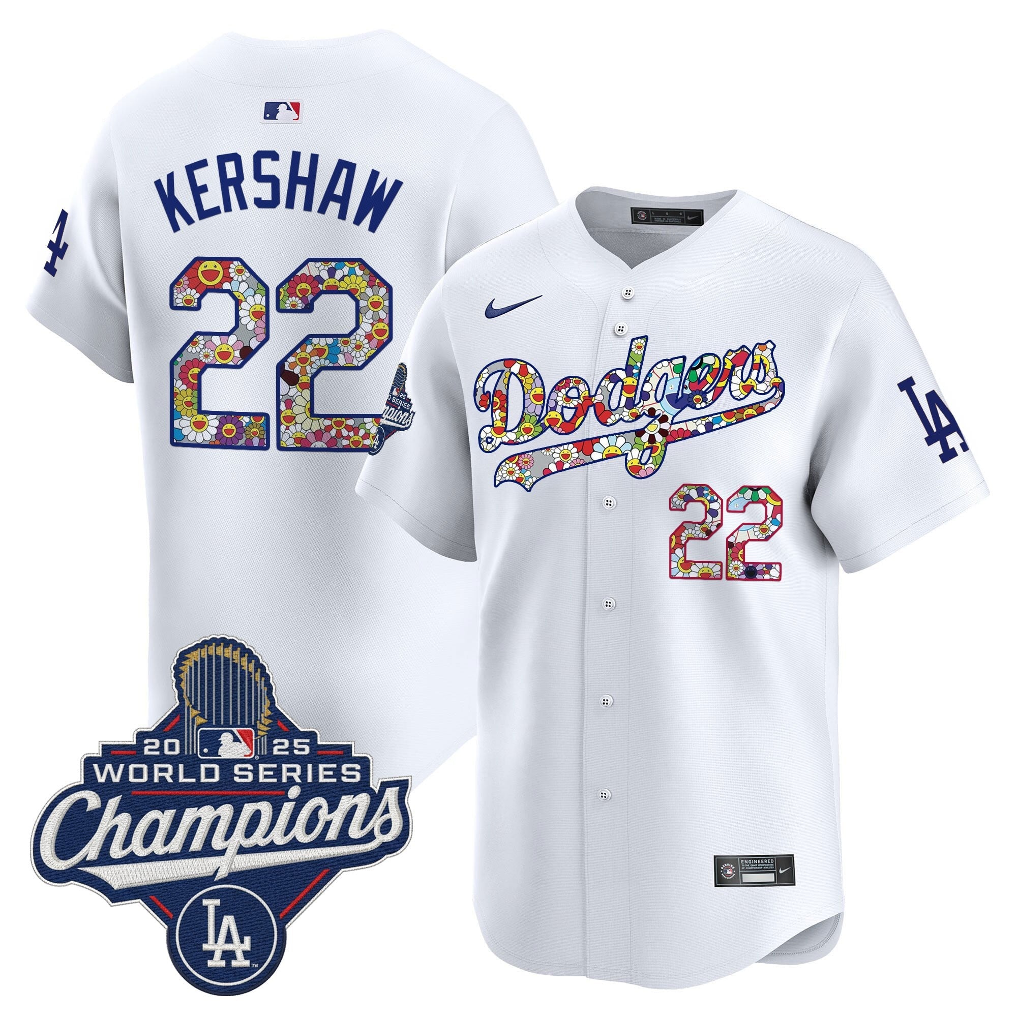 Men's Dodgers 2025 World Series Champions x Takashi Murakami Vapor Premier Limited Jersey - Stitched