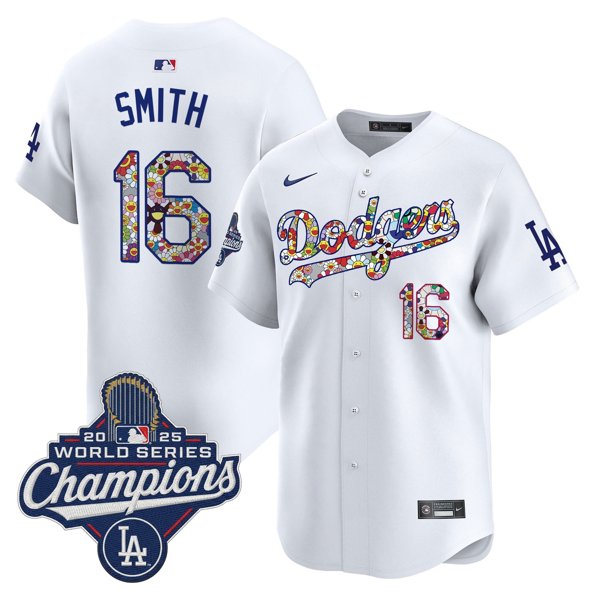 Men's Dodgers 2025 World Series Champions x Takashi Murakami Vapor Premier Limited Jersey - Stitched