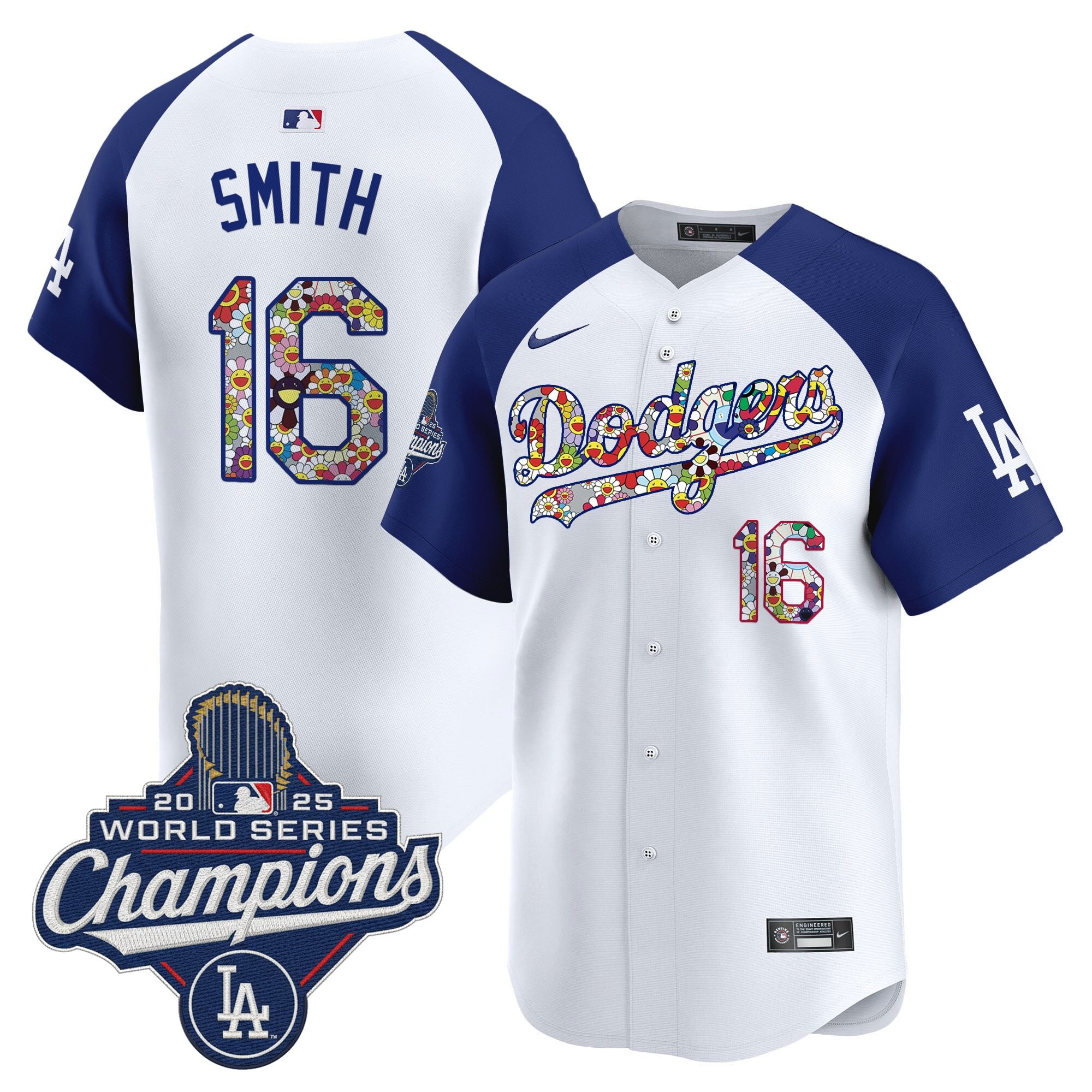Men's Dodgers 2025 World Series Champions x Takashi Murakami Vapor Premier Limited Jersey - Stitched
