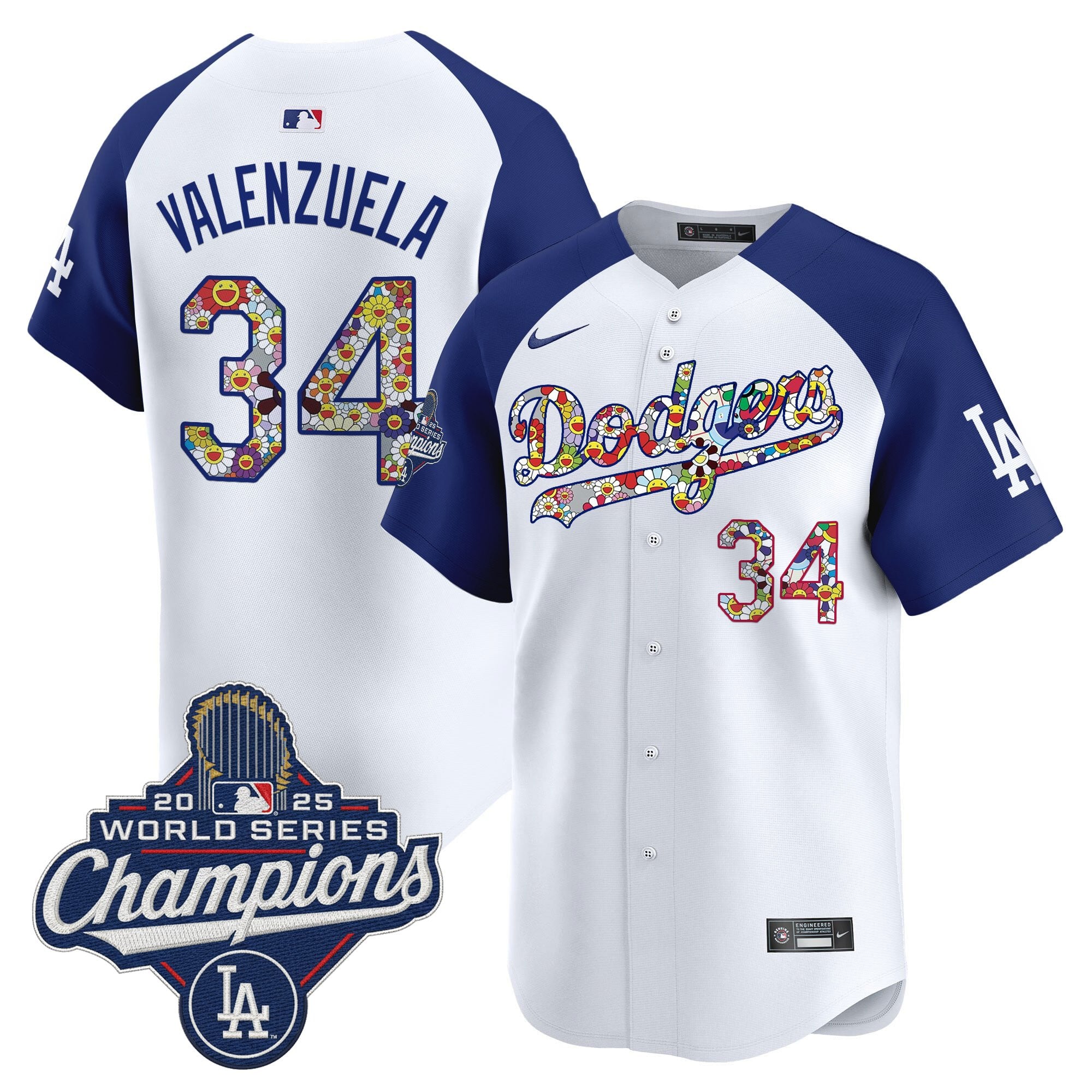Men's Dodgers 2025 World Series Champions x Takashi Murakami Vapor Premier Limited Jersey - Stitched